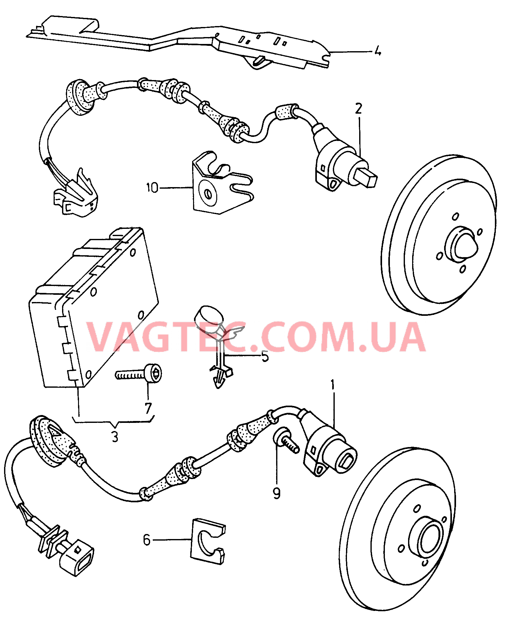 Cистема                 -ABS-  для VOLKSWAGEN Caddy 2001-1