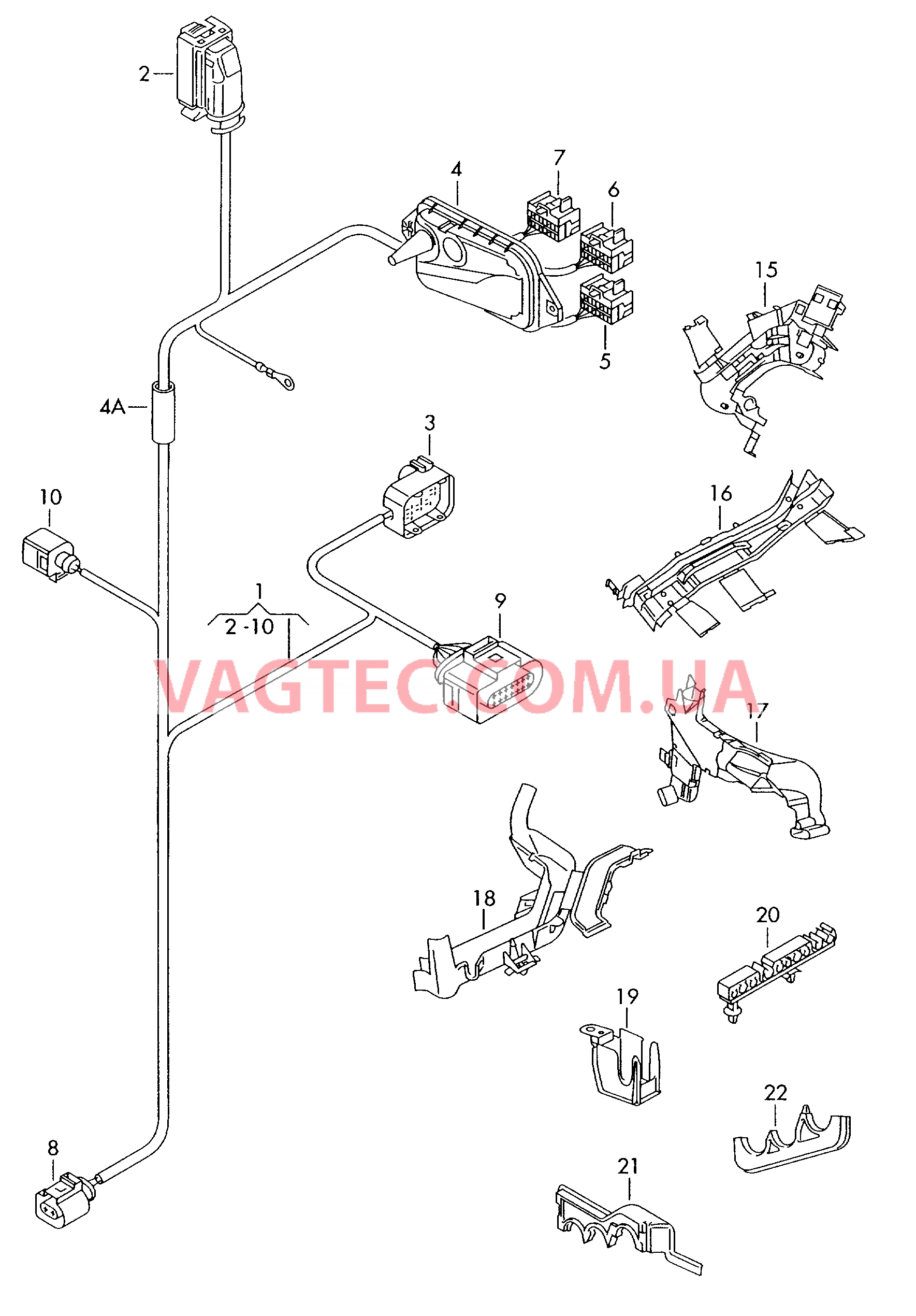 Жгут проводов для моторн. отс.  F             >> 2K-5-150 000 для VOLKSWAGEN Caddy 2004