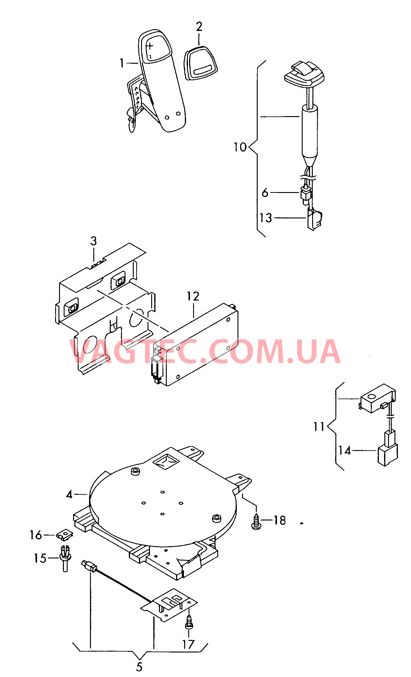 Электрические детали комплекта для подключения телефона   F             >> 1F-6-010 500 для VOLKSWAGEN EOS 2006