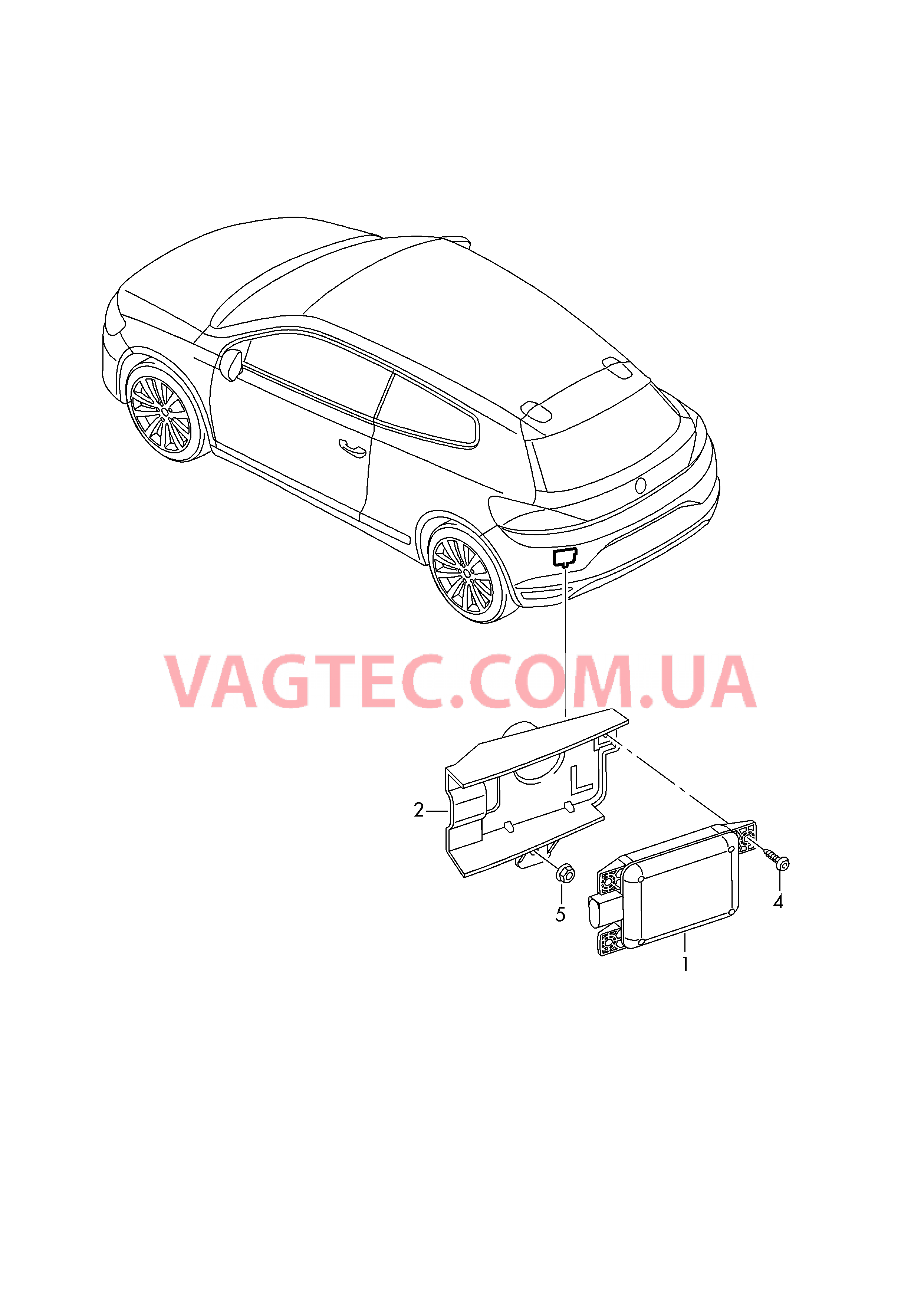 БУ системы распознавания мёртвых зон  для VOLKSWAGEN Scirocco 2016