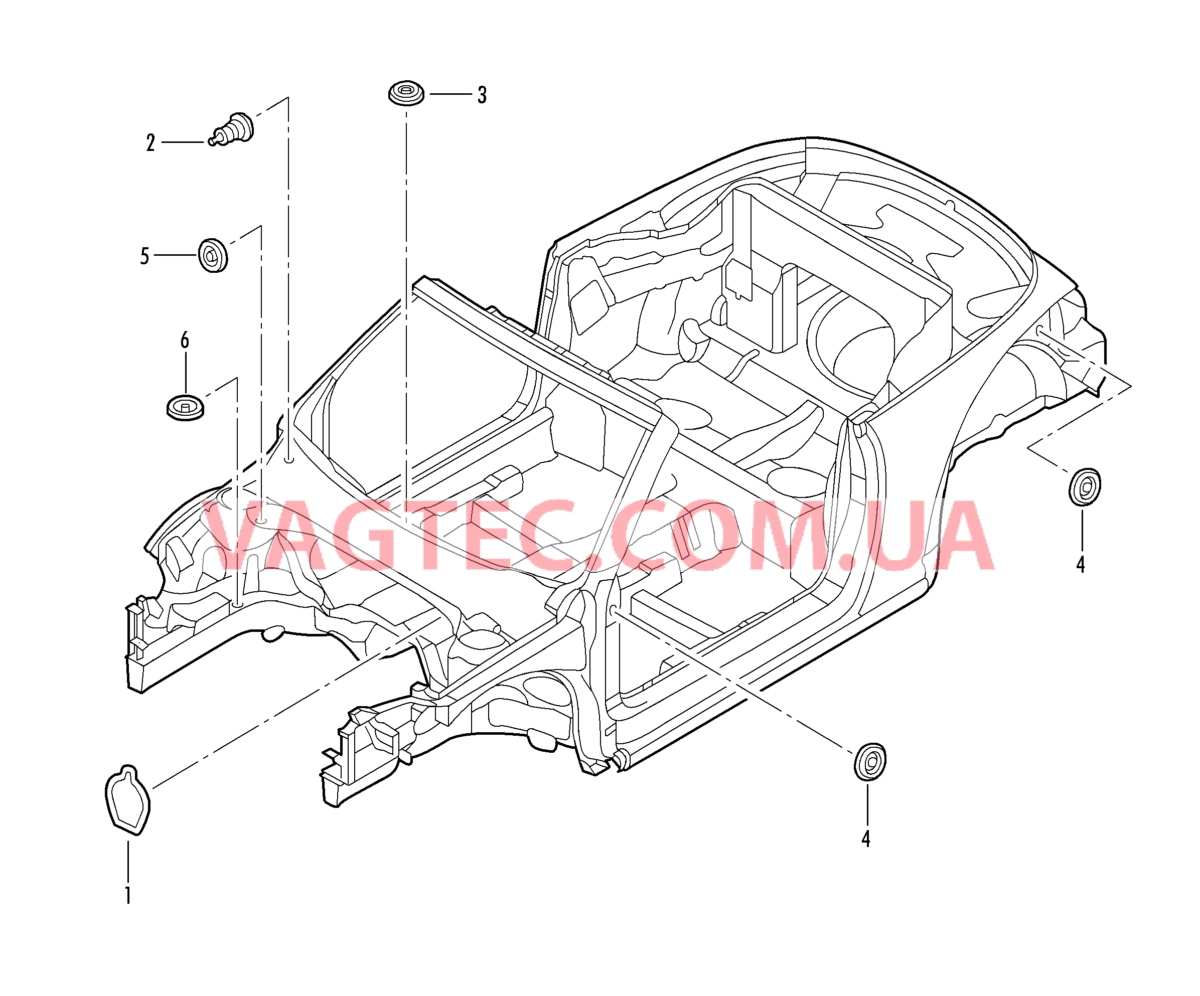 Заглушка Кузов  для VOLKSWAGEN Beetle.Cabriolet 2018