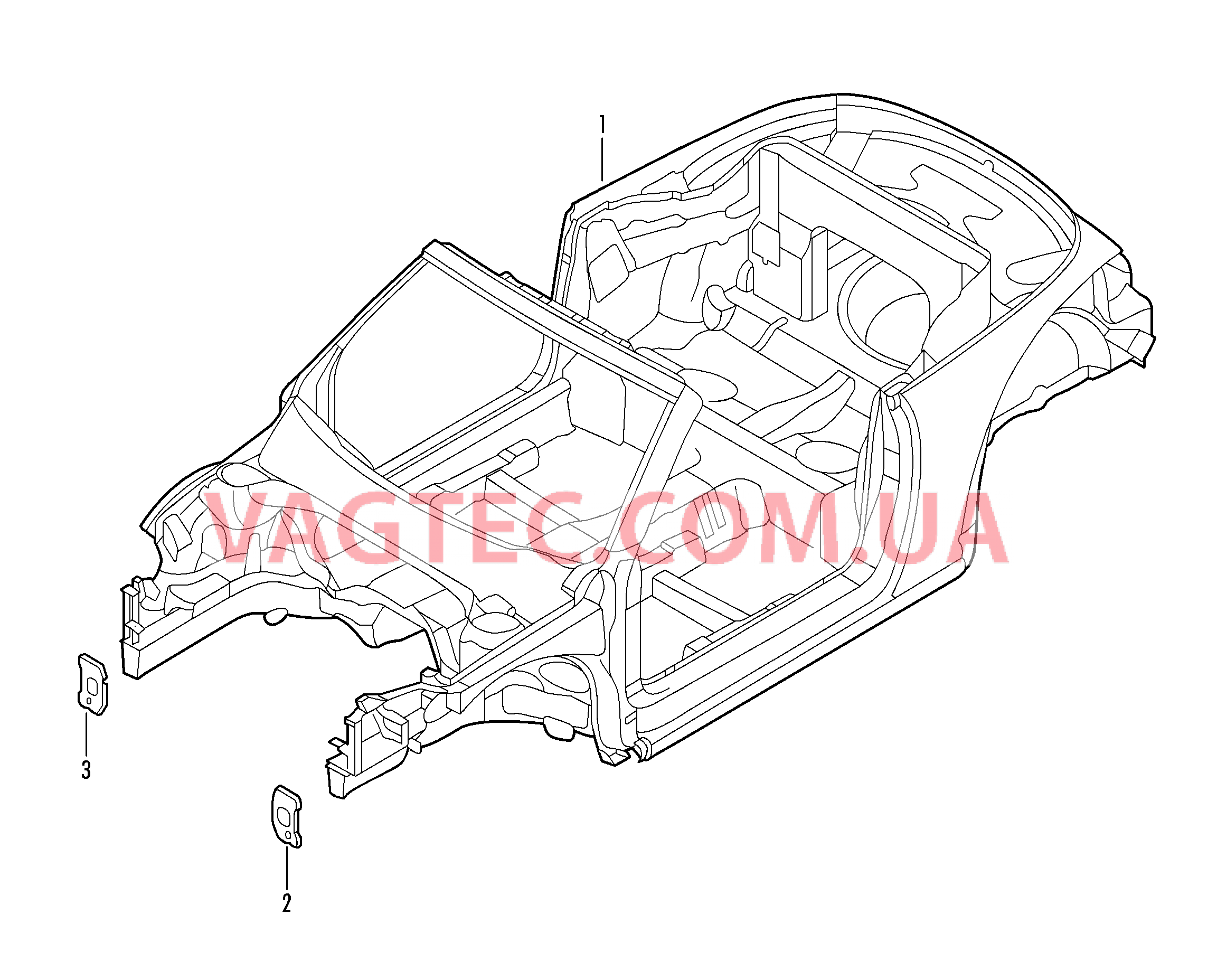 Кузов * Внимание! * При заказе этой * детали дилер * обязан собрать и хранить * в течение 5 лет * копии ПТC, свидетельства * о регистрации и паспрорта * владельца!  для VOLKSWAGEN Beetle.Cabriolet 2013