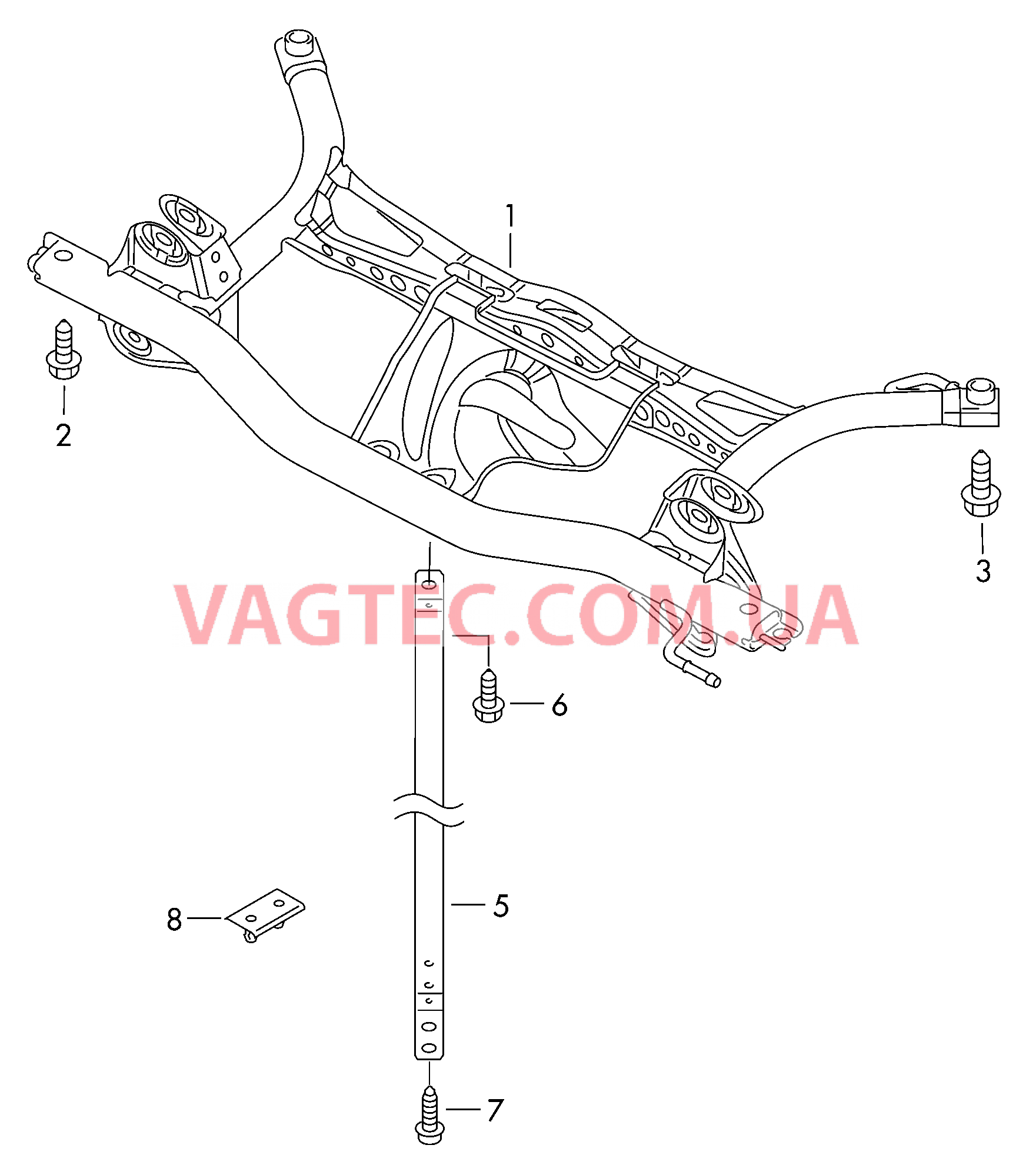 Подрамник  для VOLKSWAGEN EOS 2007