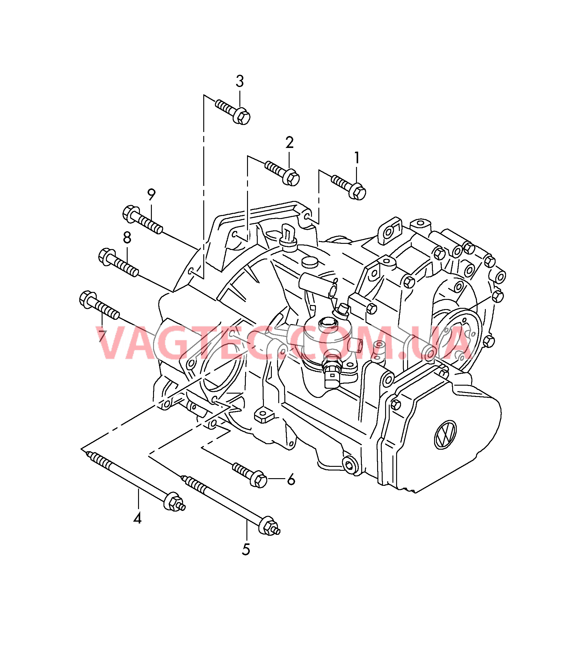 Детали крепления для двигателя и КП  для 6-ступен. механической КП  для VOLKSWAGEN Scirocco 2017