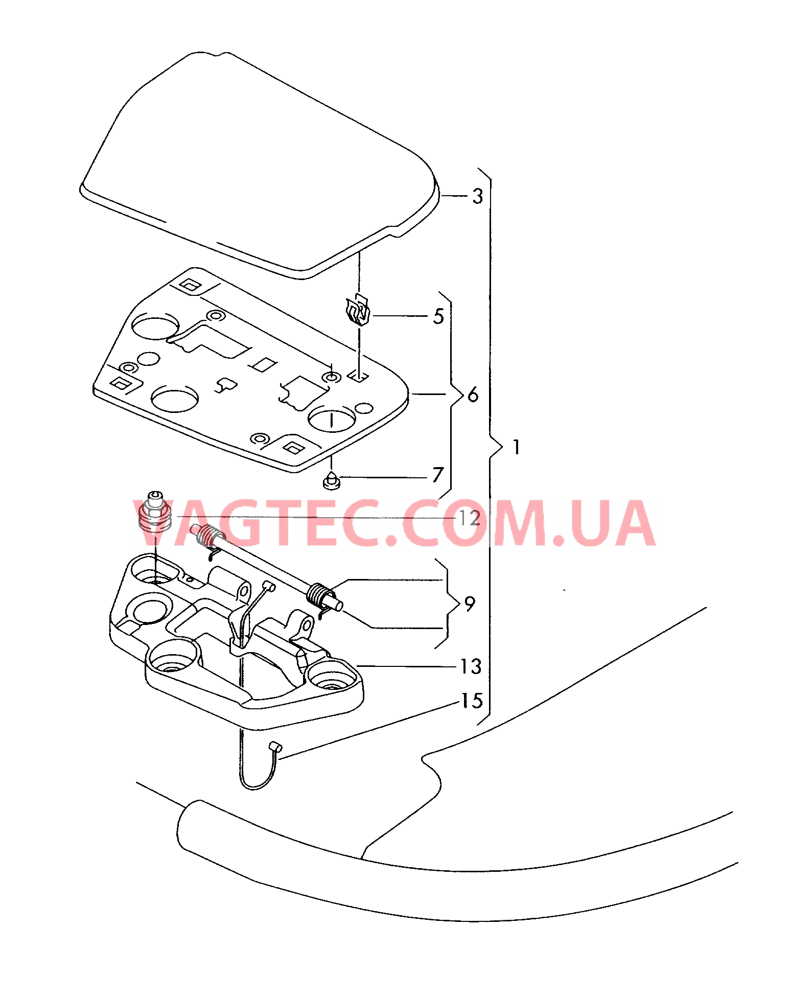 Крышка  для VOLKSWAGEN EOS 2012