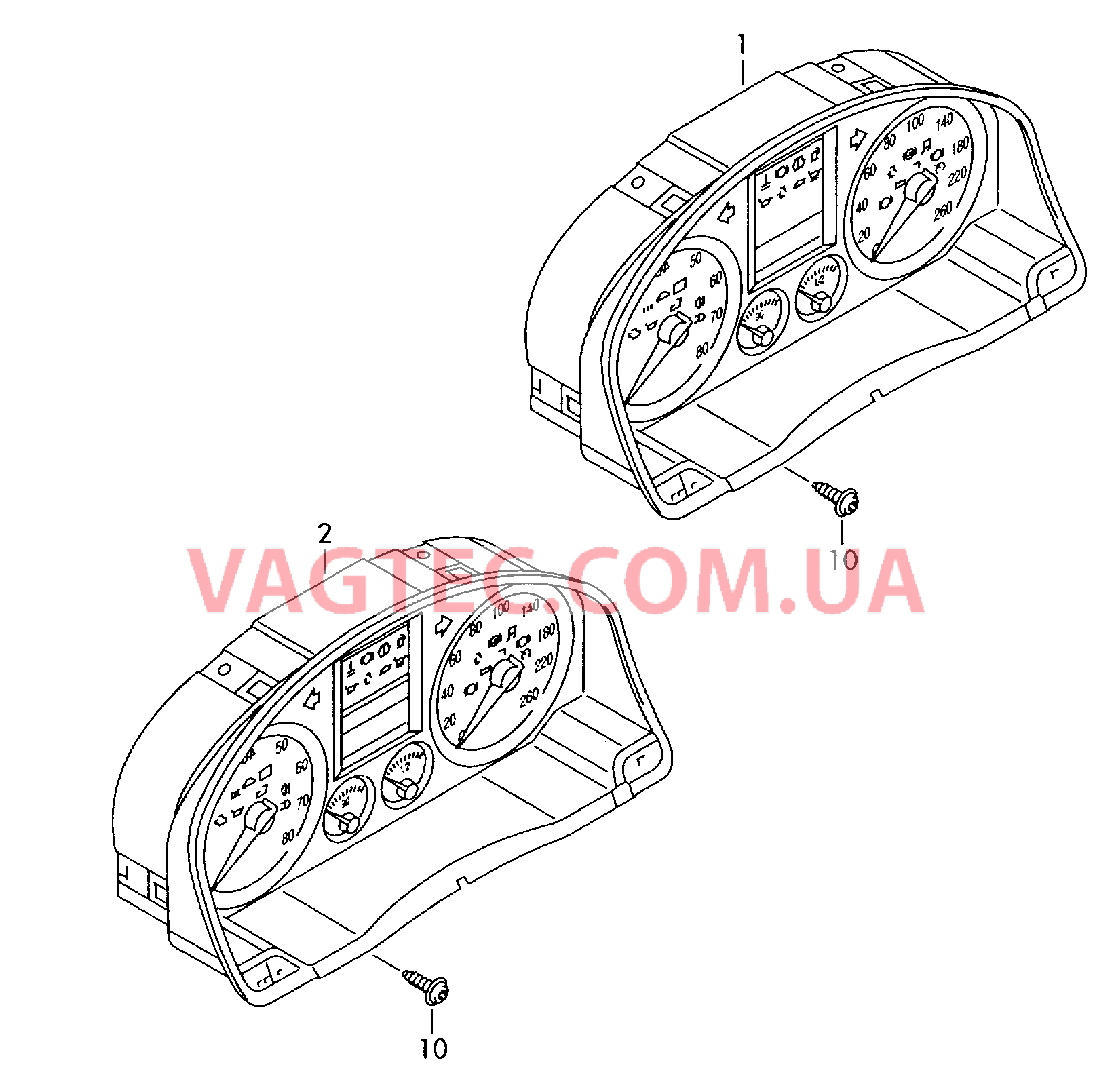 Комбинация приборов  F             >> 1F-7-060 000 для VOLKSWAGEN EOS 2008