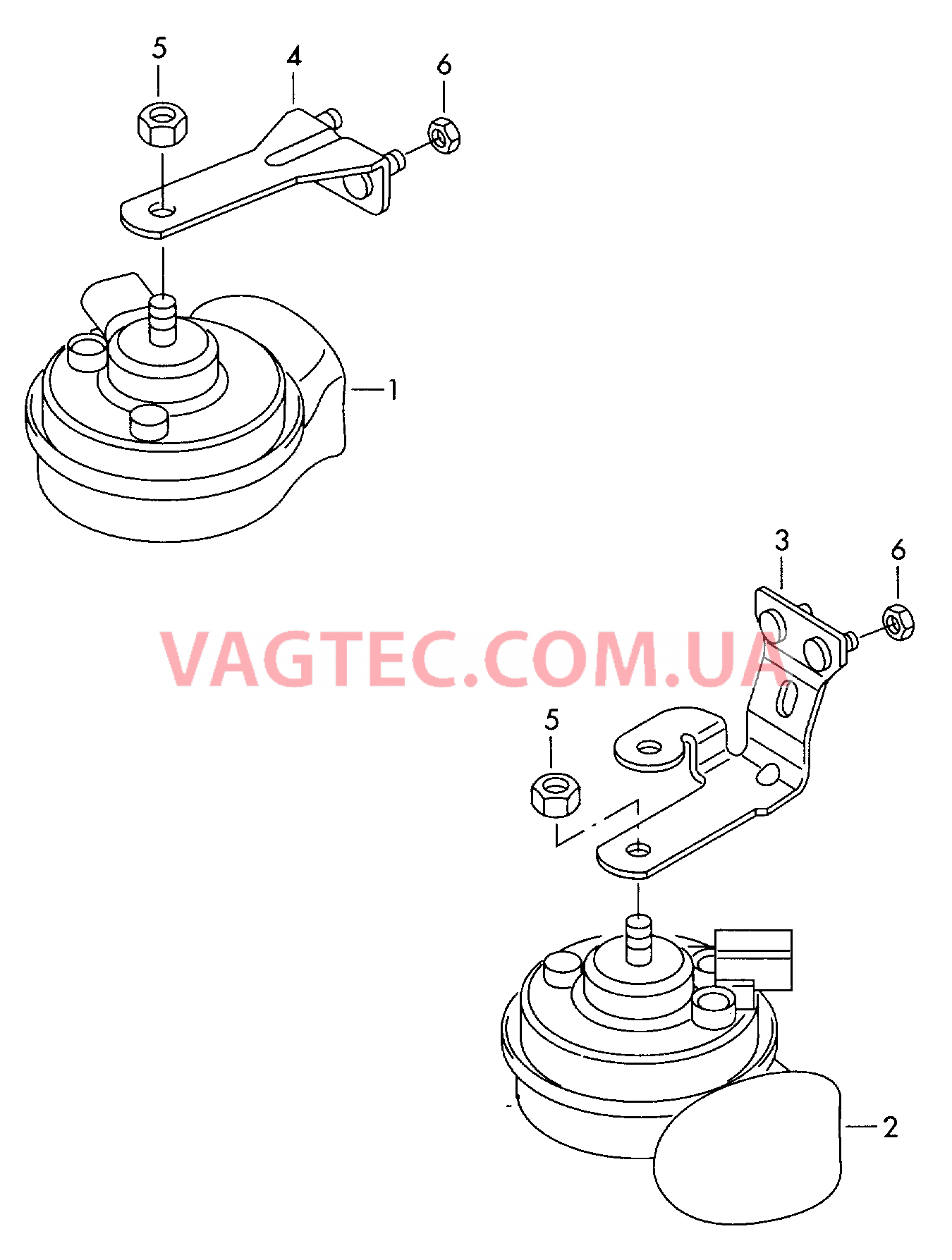 Звуковой сигнал  для VOLKSWAGEN EOS 2011-1