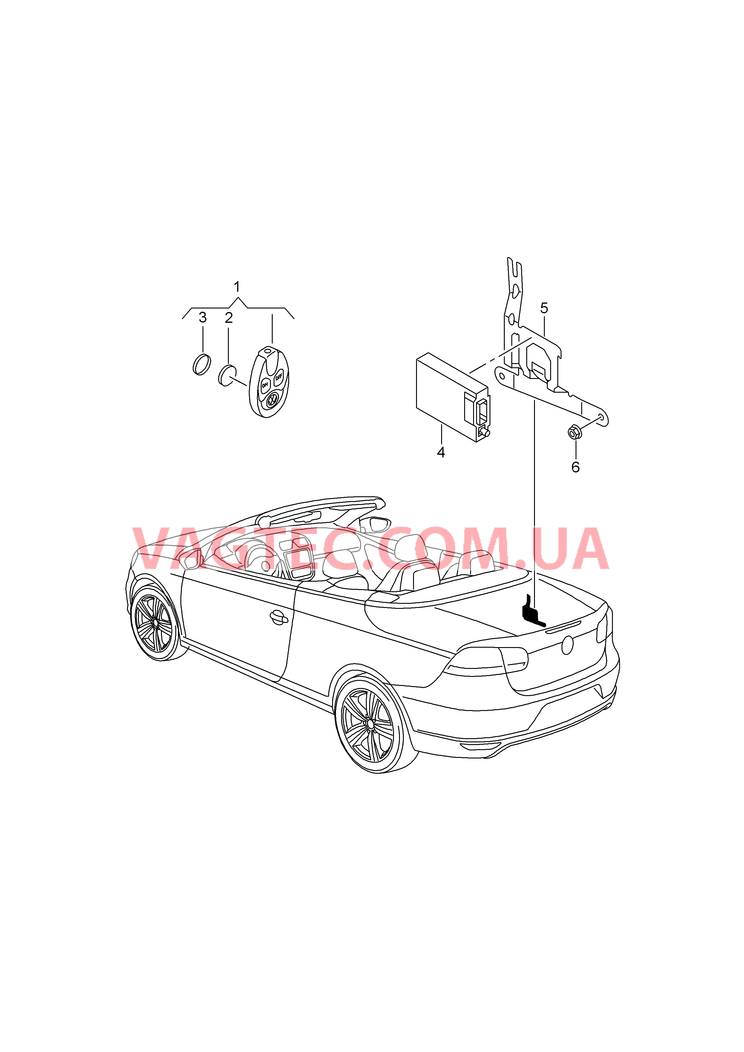 Детали электрич. для автономного отопителя с радиоуправл.  для VOLKSWAGEN EOS 2016