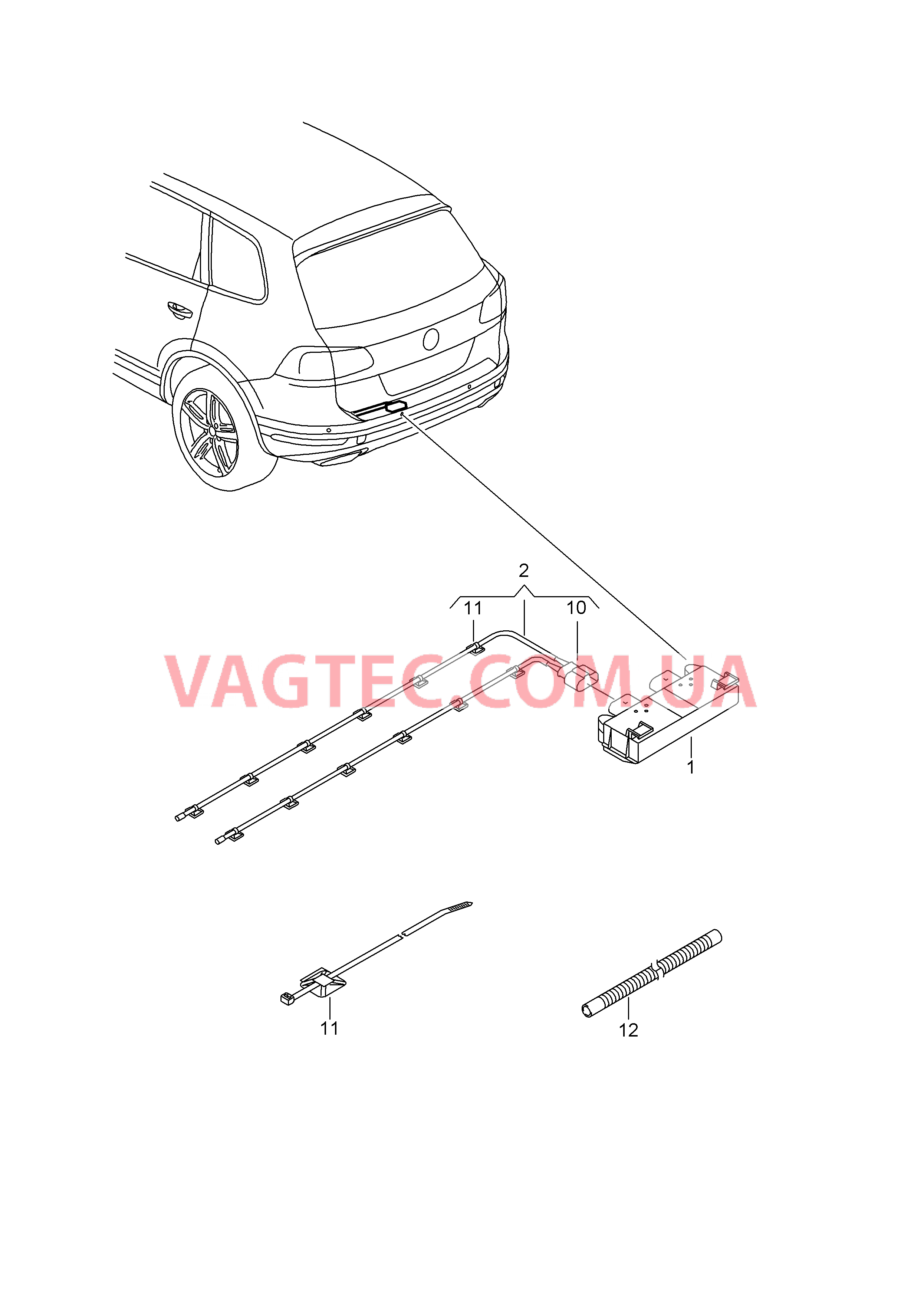 Блок управления крышки багажного отсека  для VOLKSWAGEN Touareg 2018