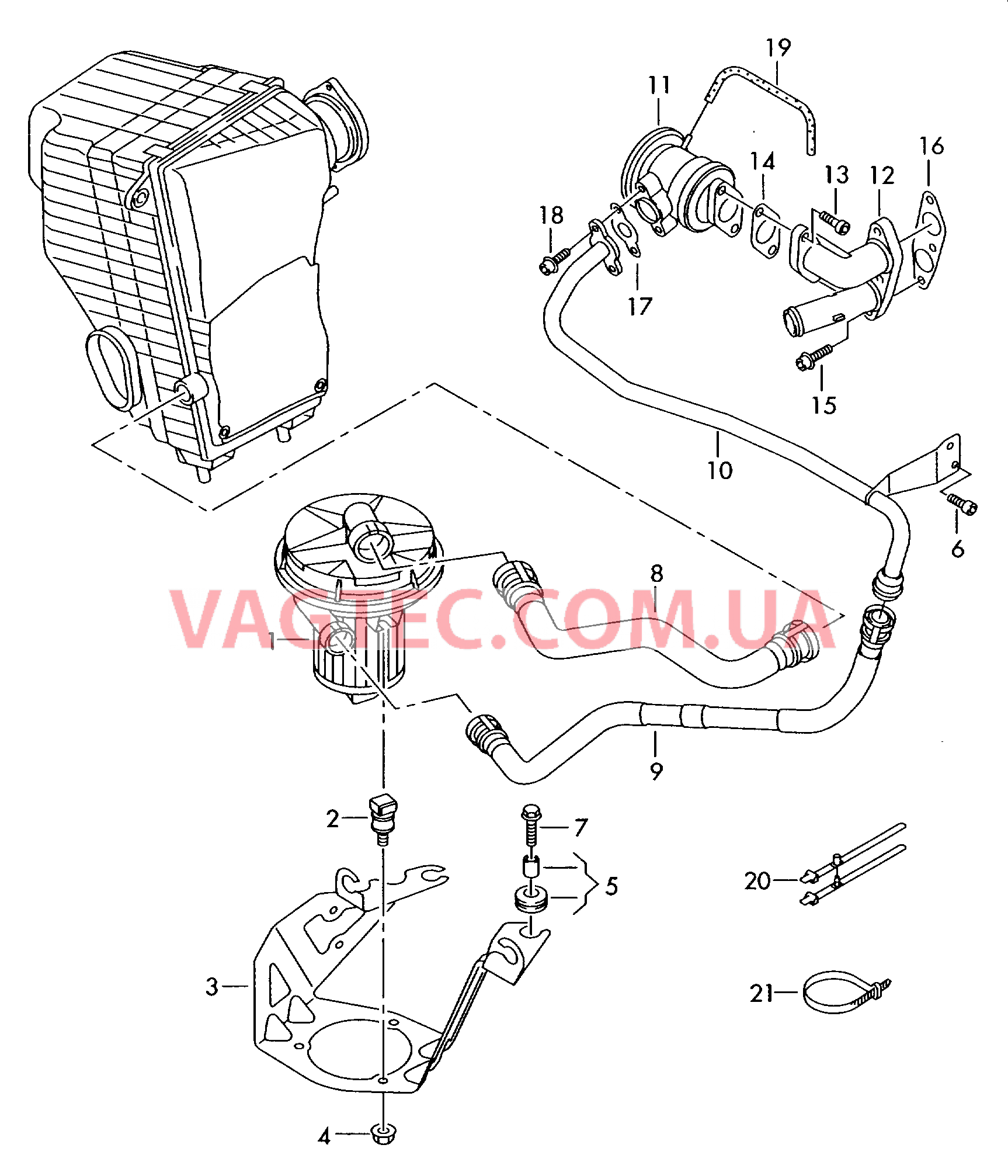 Насос вторичного воздуха для VW TOUAREG   для VOLKSWAGEN Touareg 2003