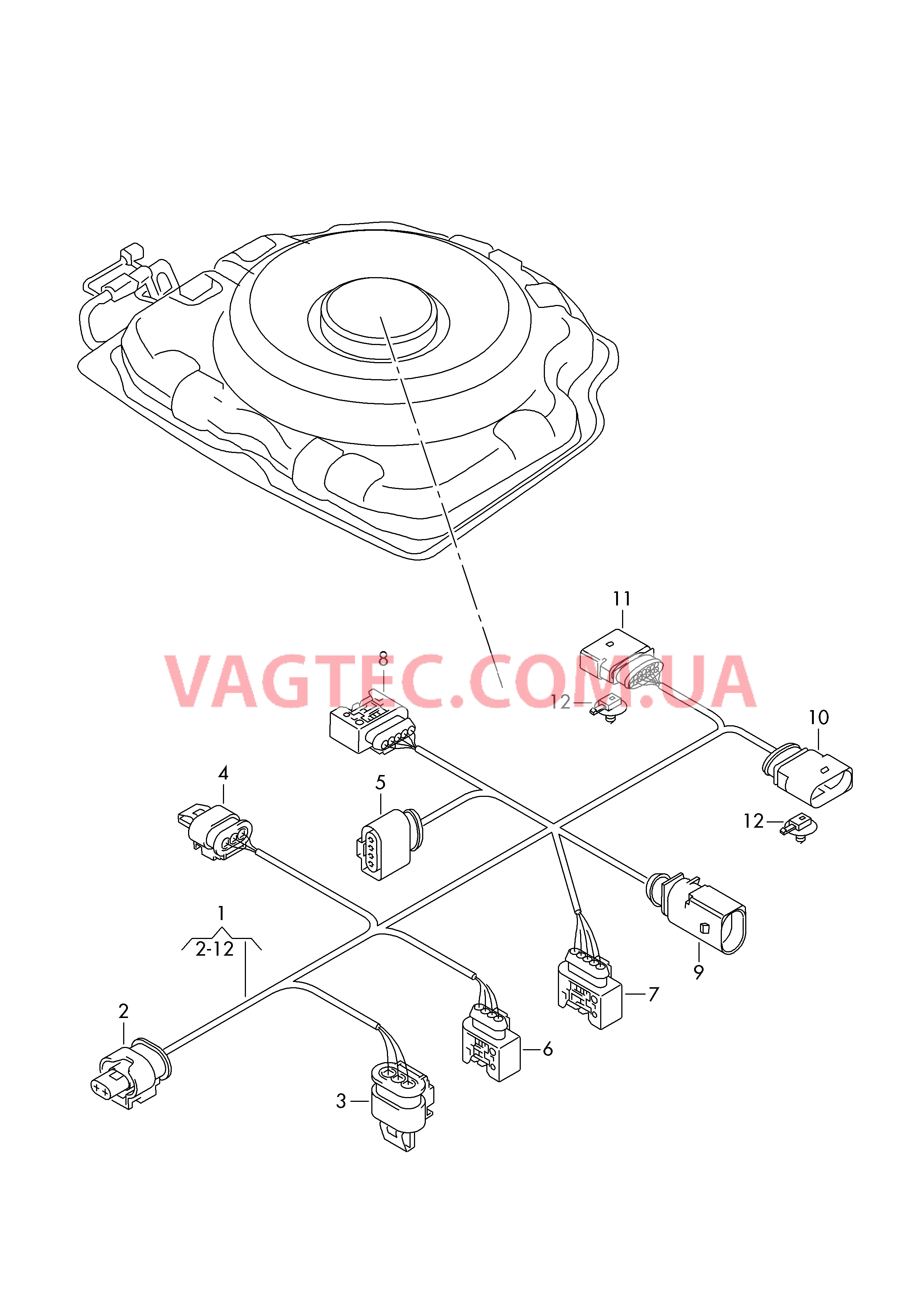 Кабель-адаптер для бака восстановителя  для VOLKSWAGEN Touareg 2007-1