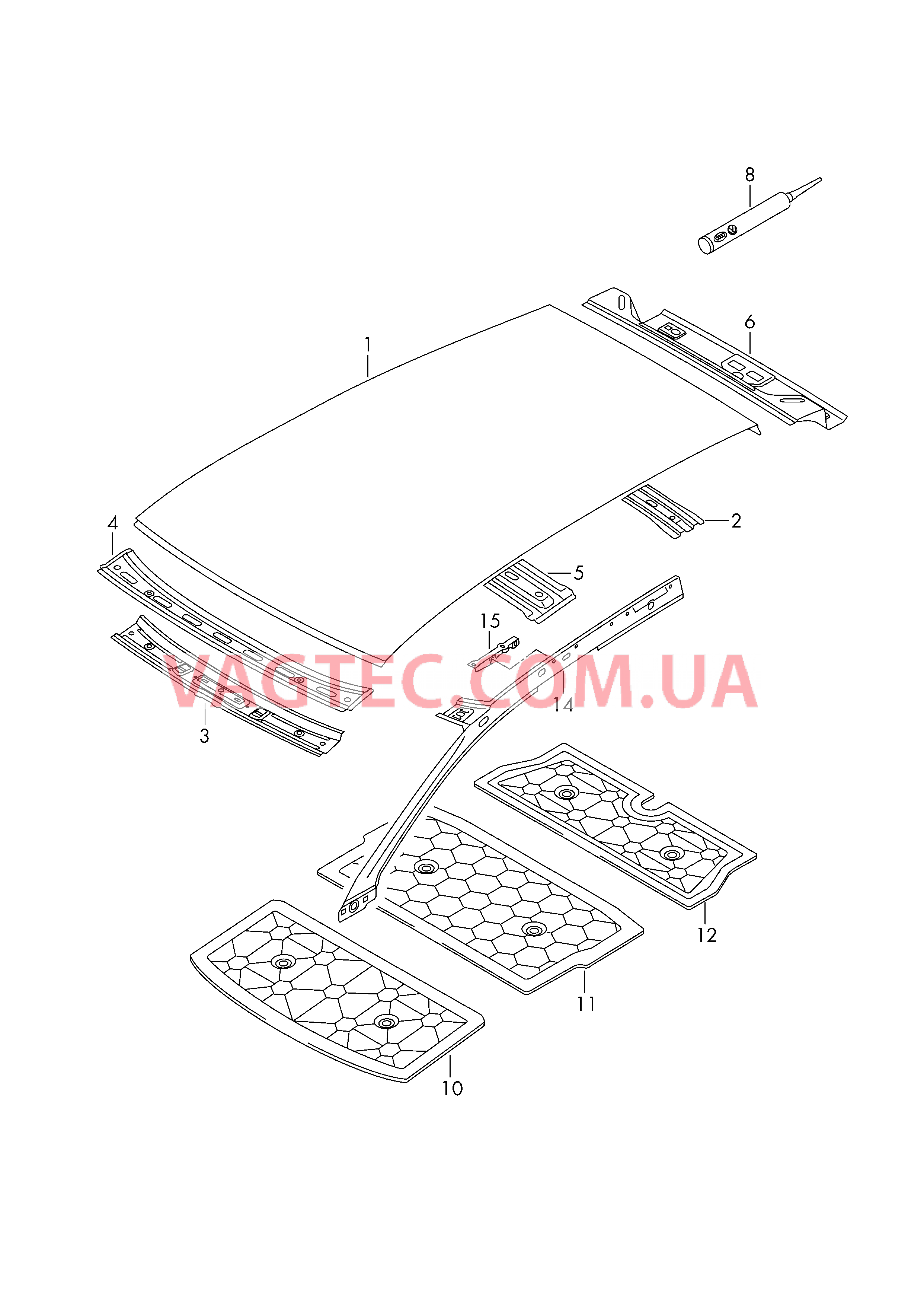 Крыша Рама крыши  для VOLKSWAGEN Touareg 2012