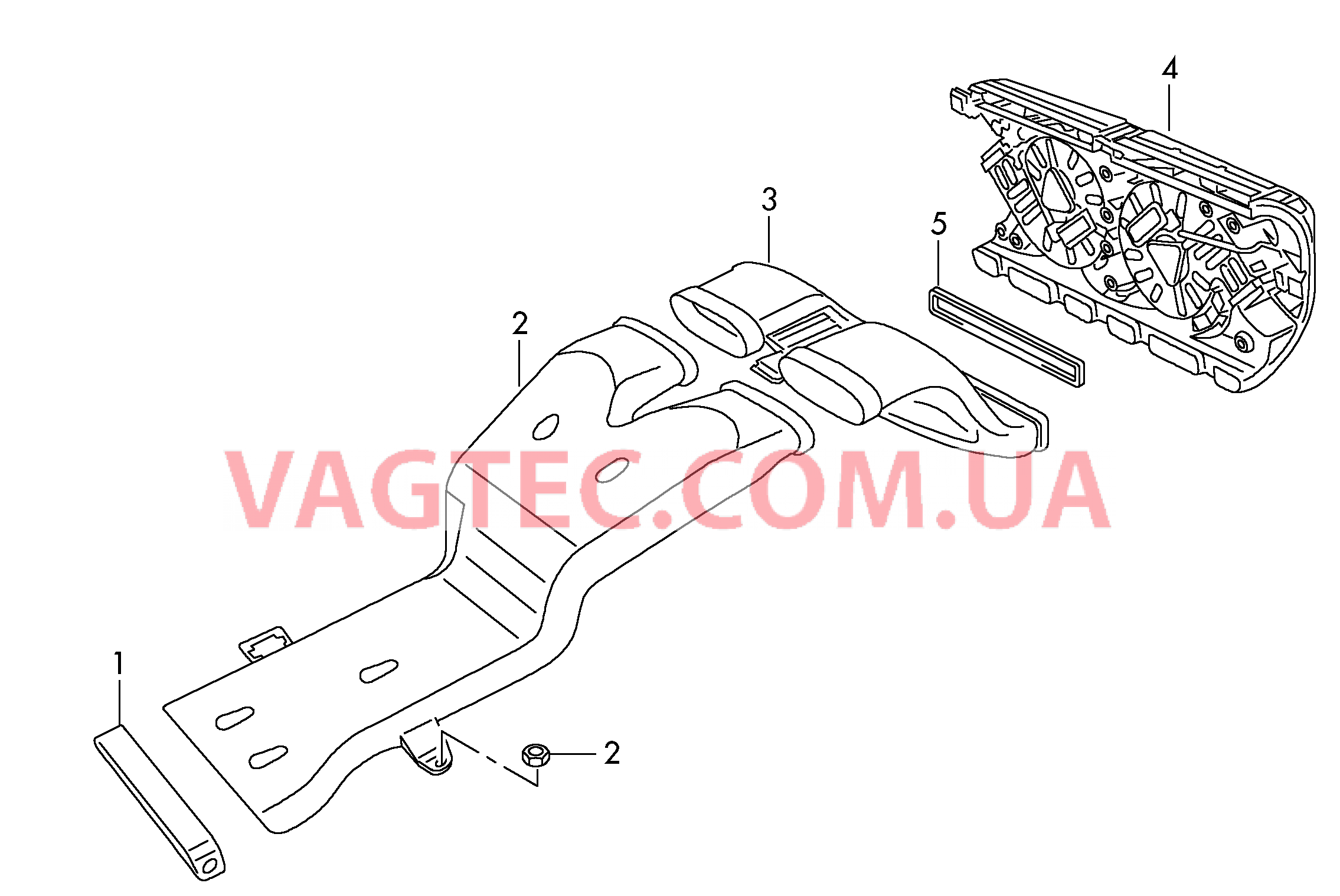 Воздуховод  для VOLKSWAGEN Touareg 2013