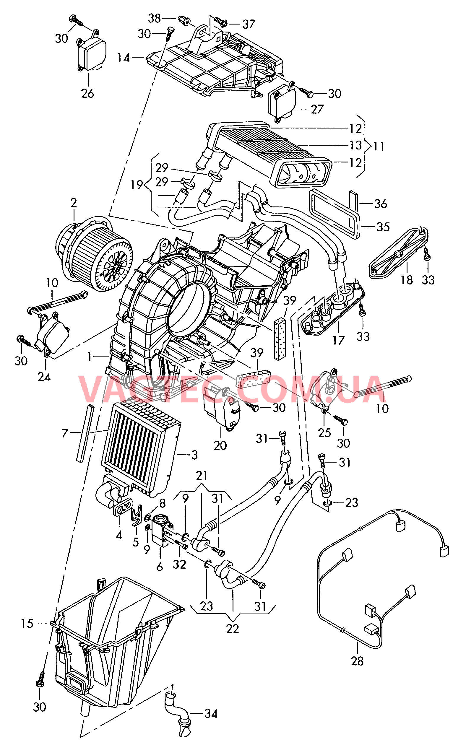 Кондиционер для салона  для VOLKSWAGEN Touareg 2004