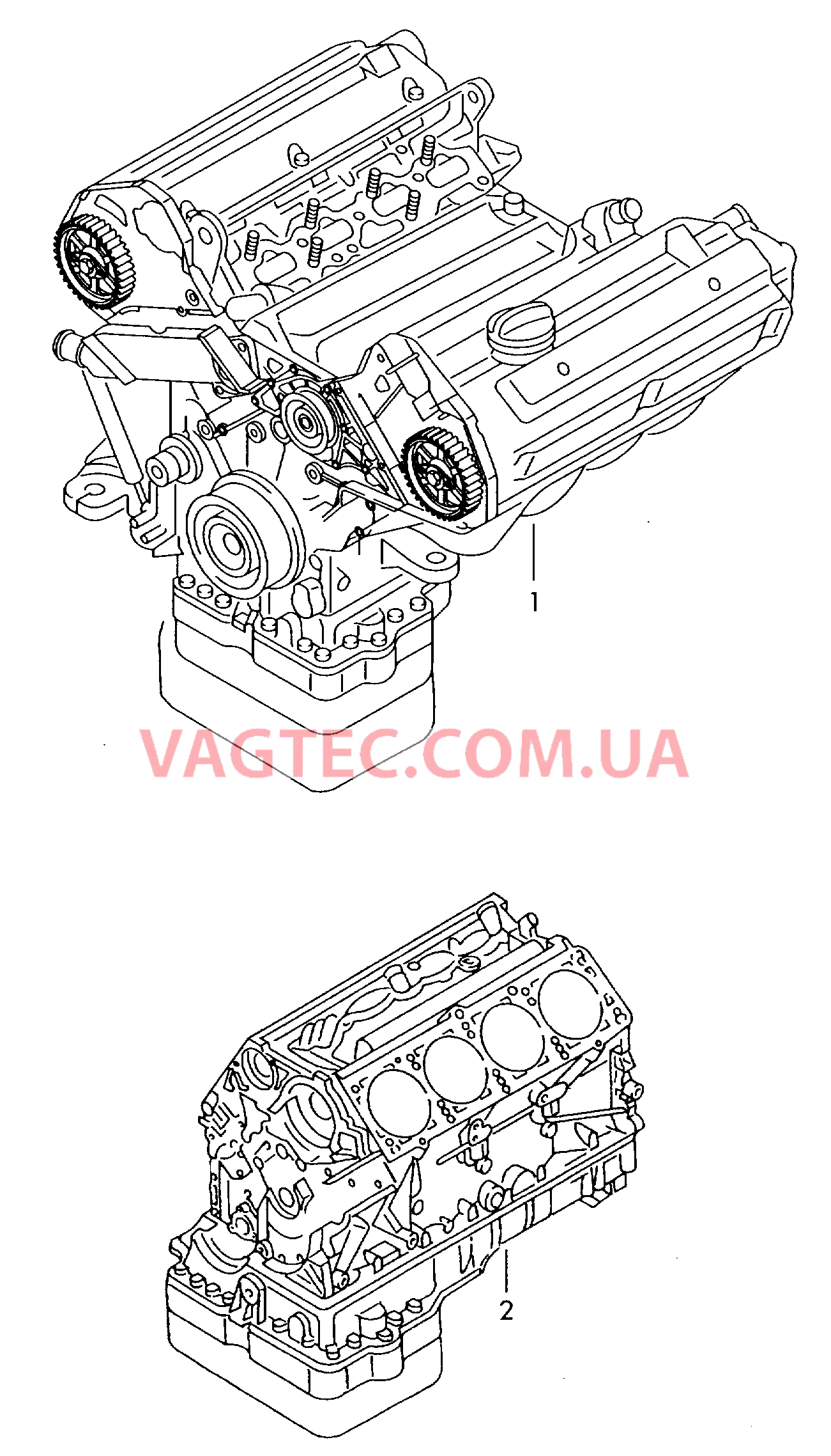 Двигатель с ГБЦ Блок цилиндров в сборе для VW TOUAREG   для VOLKSWAGEN Touareg 2003