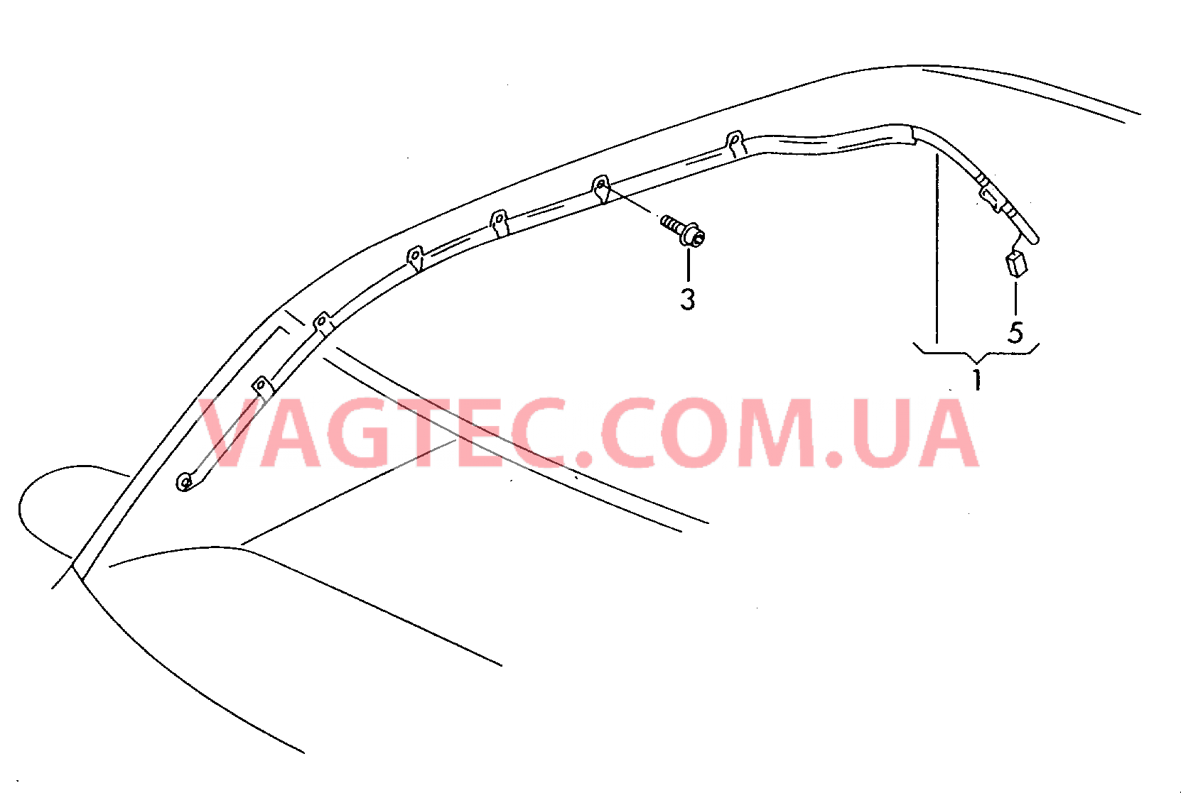 Модуль подушки безопасности для головы для VW TOUAREG   для VOLKSWAGEN Touareg 2003