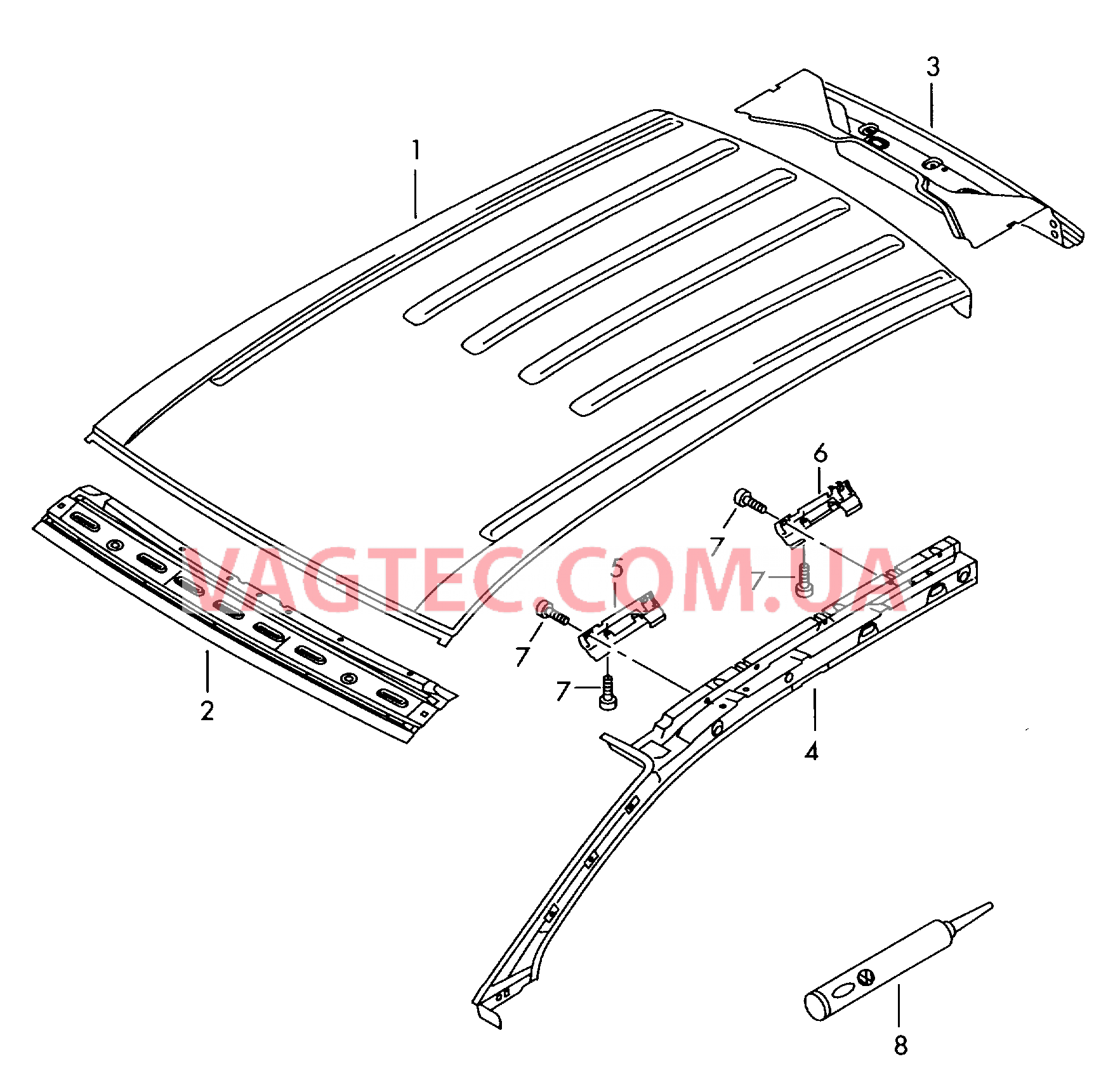 Крыша Рама крыши  для VOLKSWAGEN Touareg 2007-1