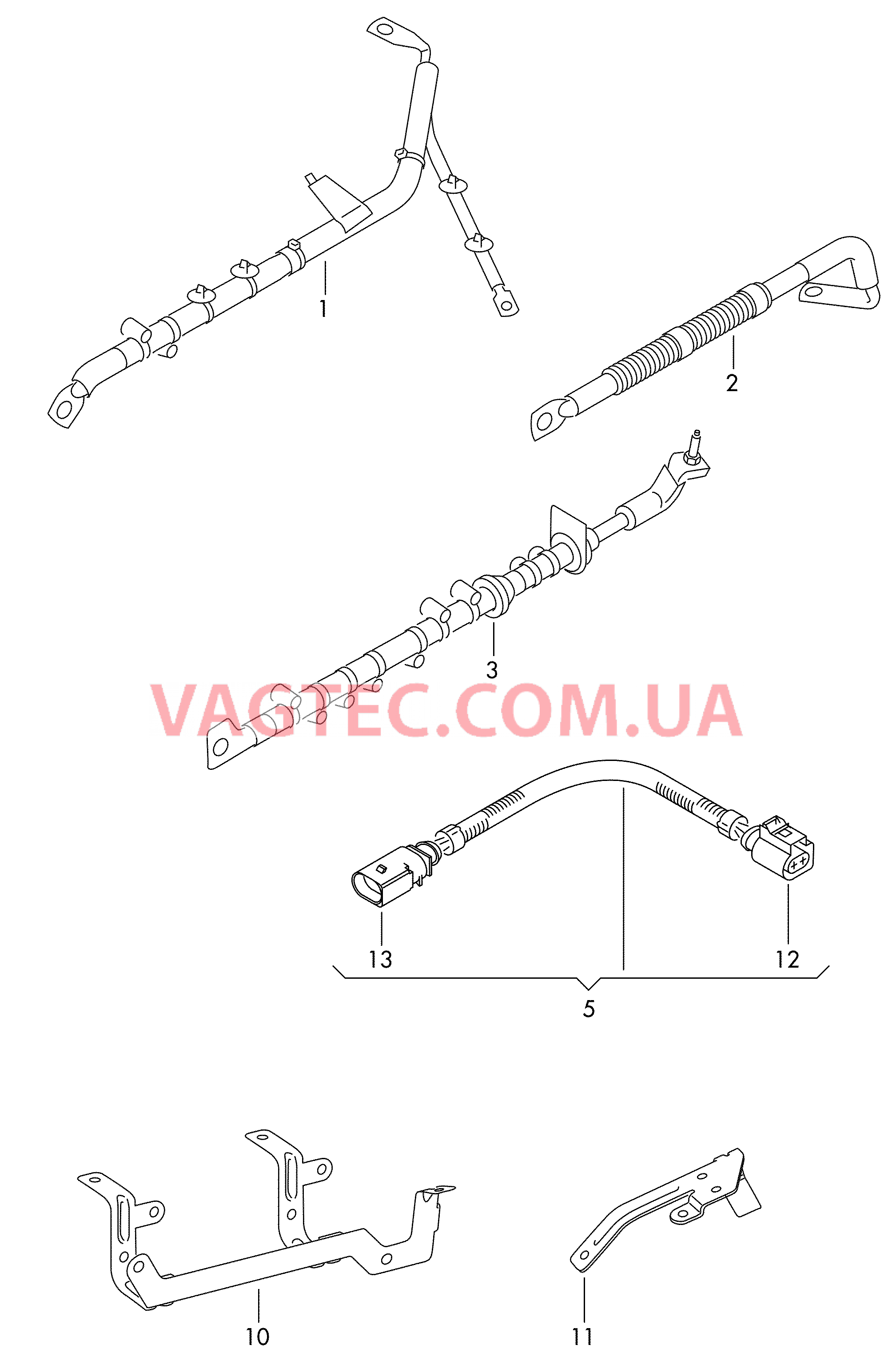 Жгут проводов генератора  для VOLKSWAGEN Touareg 2003