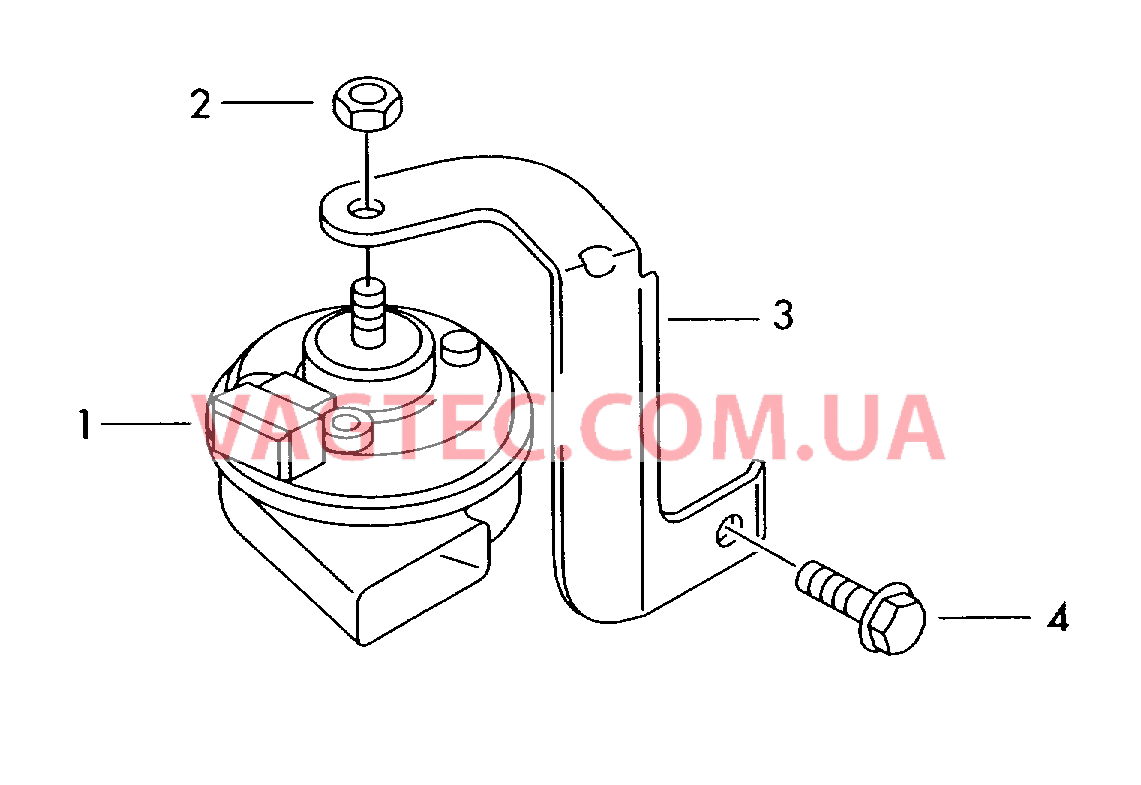 Звуковой сигнал  для VOLKSWAGEN Touareg 2007-1