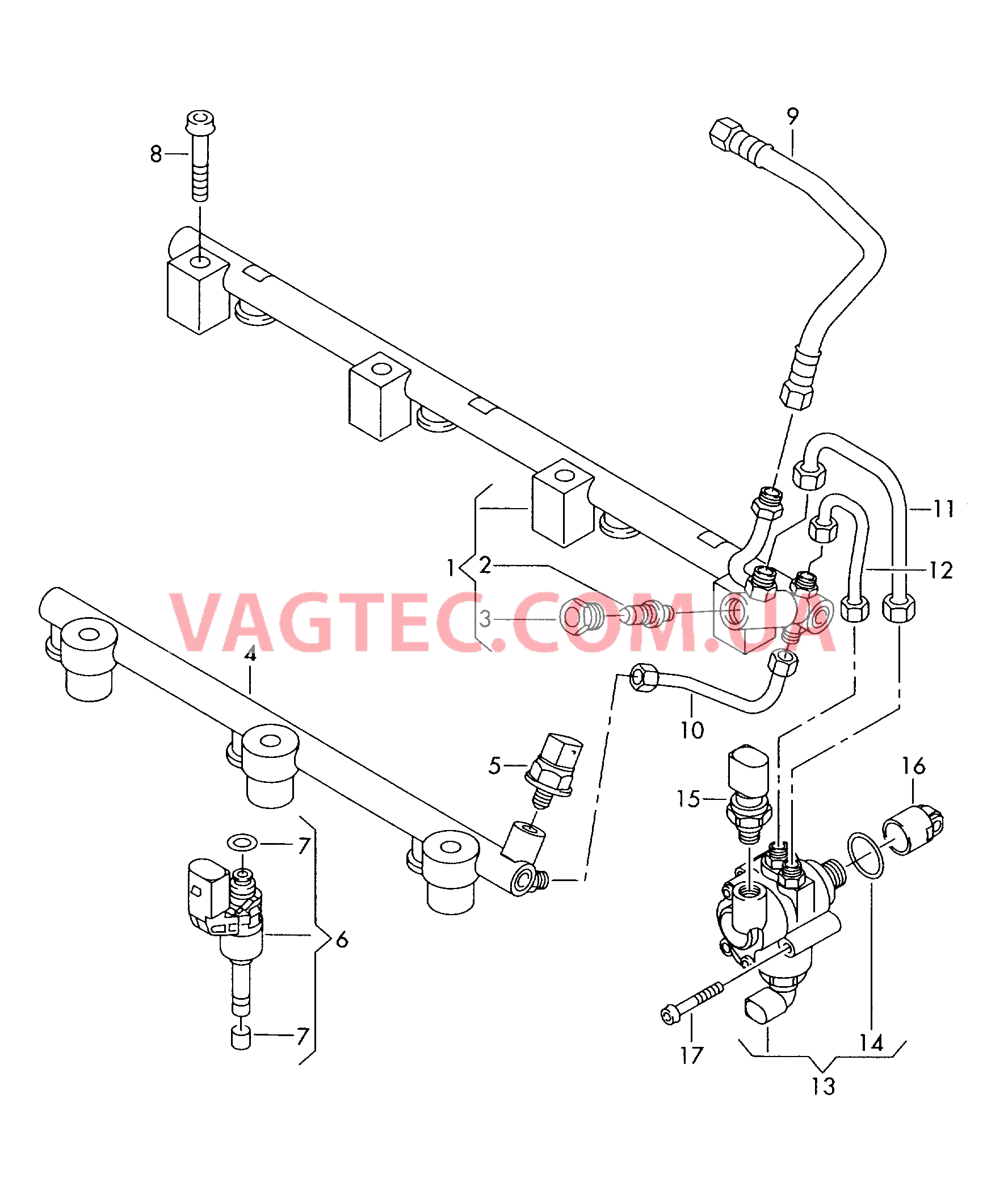 Распределитель топлива Топливный насос  для VOLKSWAGEN Touareg 2007