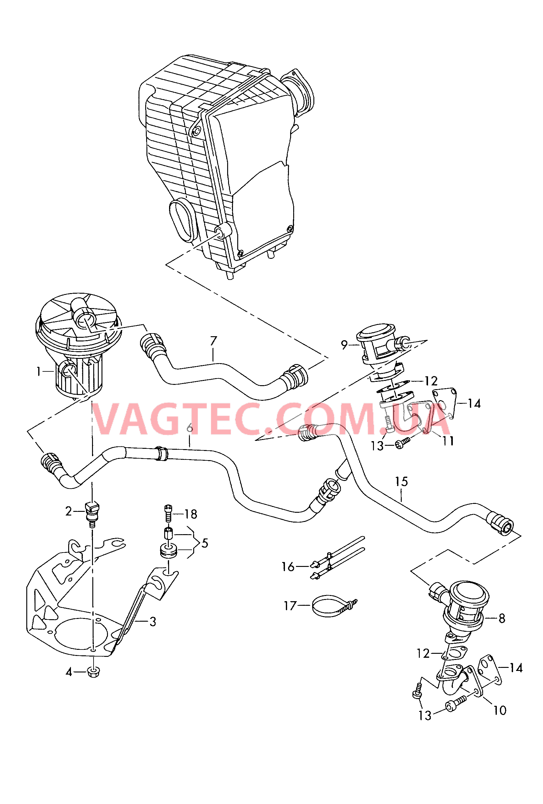 Насос вторичного воздуха  для VOLKSWAGEN Touareg 2006