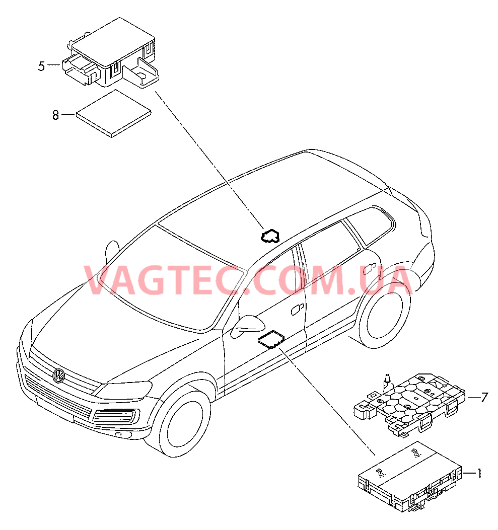 БУ регулировки положения подушки и спинки сиденья  для VOLKSWAGEN Touareg 2013