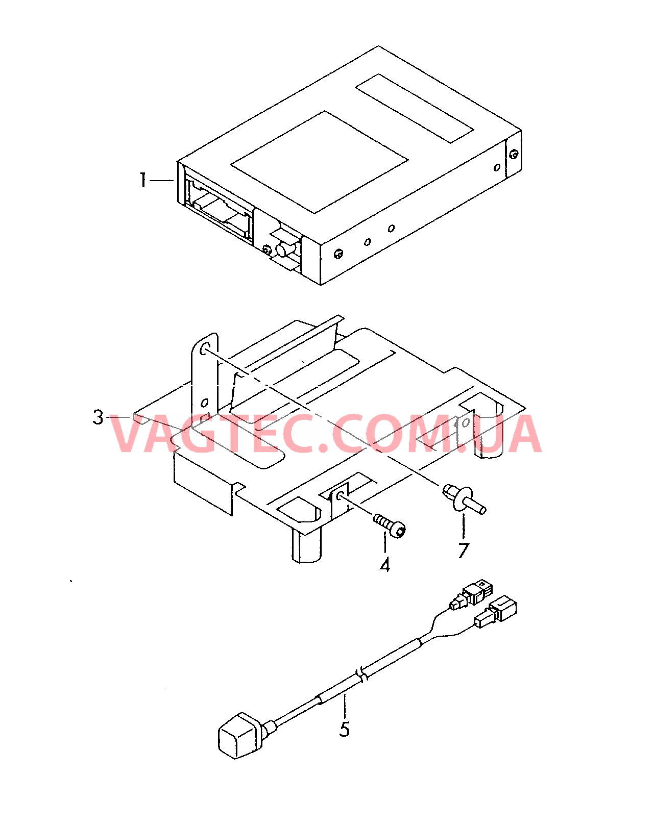 Камера заднего вида  для VOLKSWAGEN Touareg 2007-1