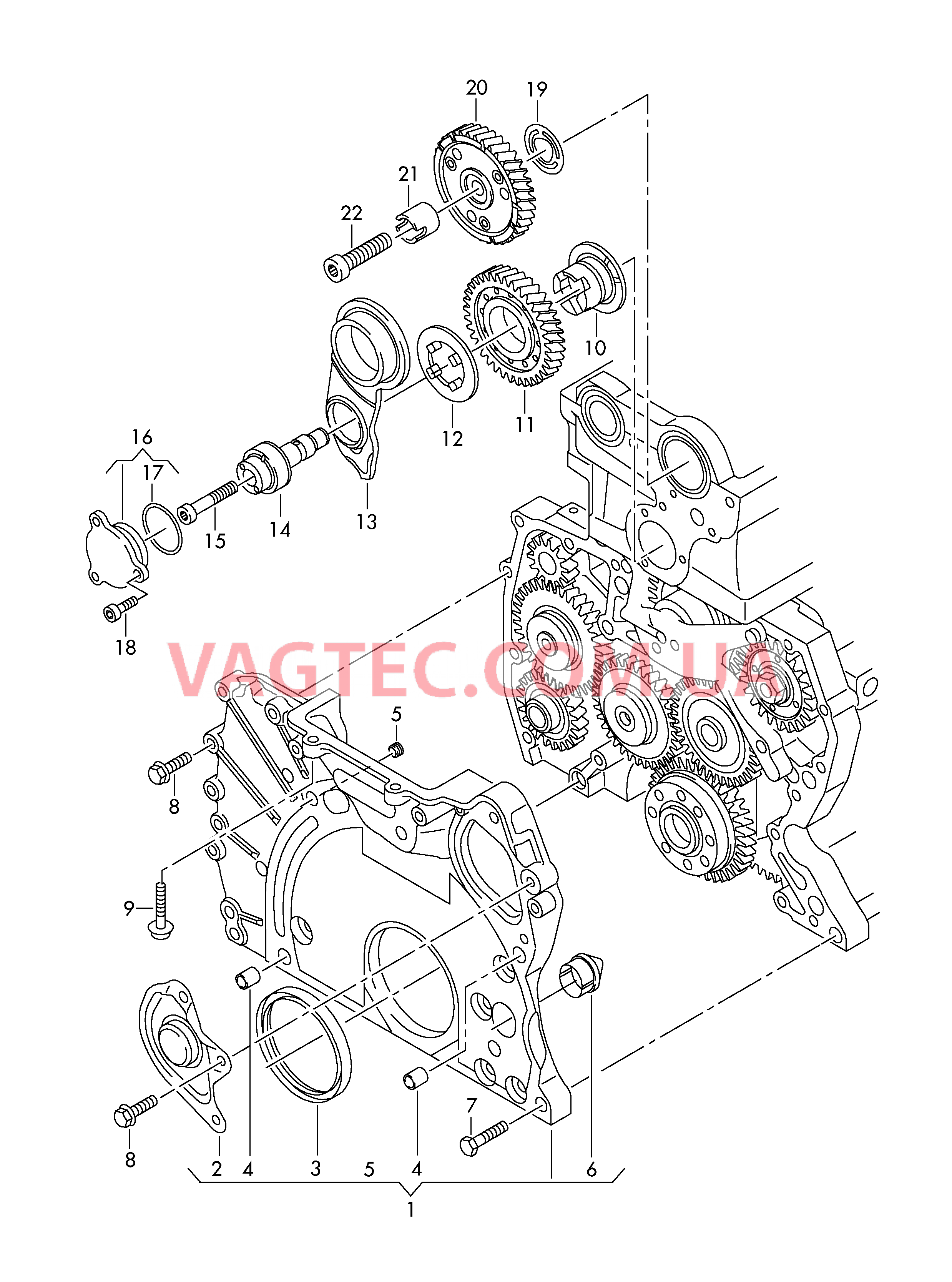 Кор. мех-ма измен. фаз газрас.  для VOLKSWAGEN Touareg 2009