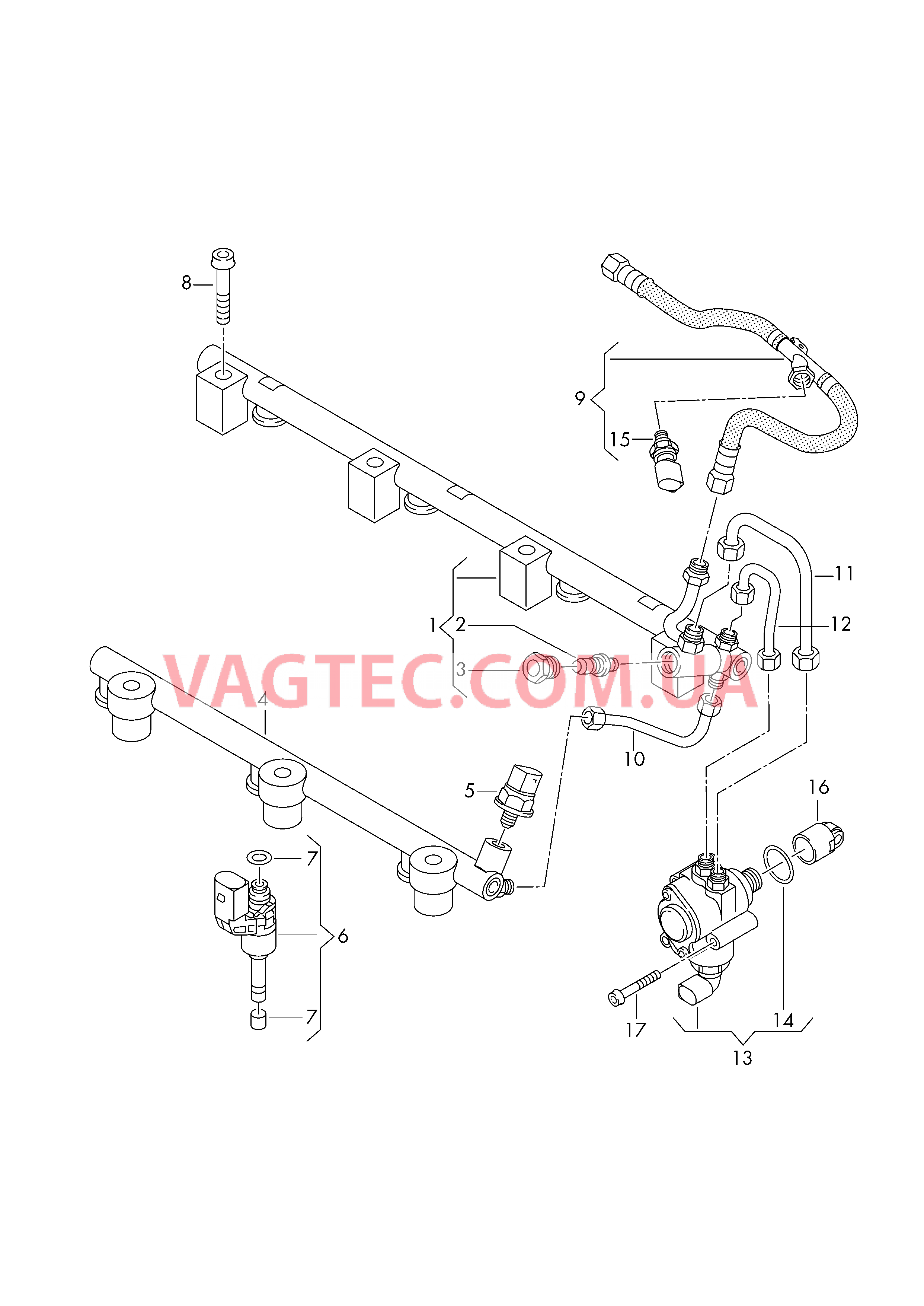 Распределитель топлива Топливный насос  для VOLKSWAGEN Touareg 2008