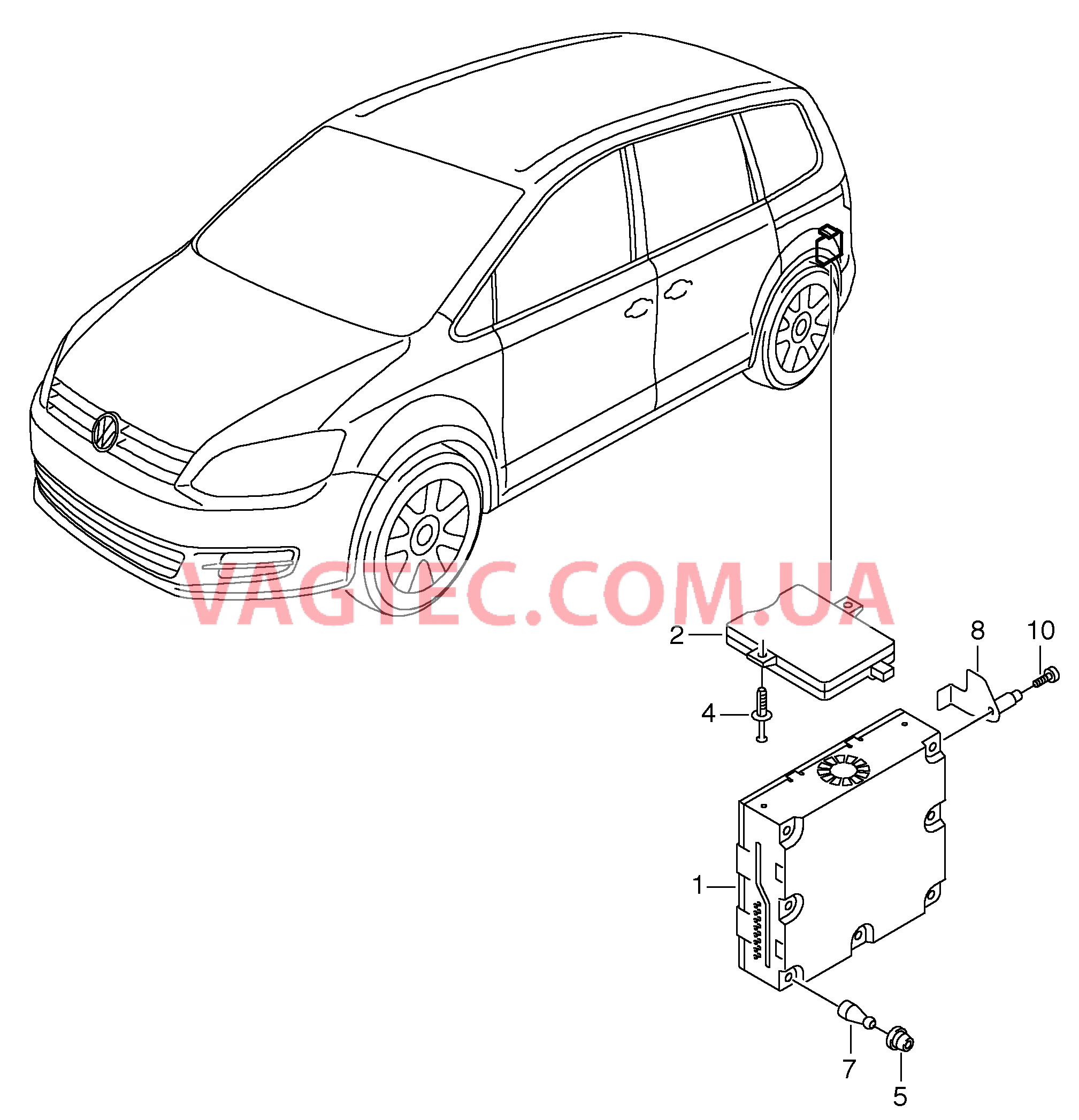 Электродетали для аналогового/ цифрового ТВ-тюнера   D             >> - 07.11.2011 для VOLKSWAGEN Sharan 2014