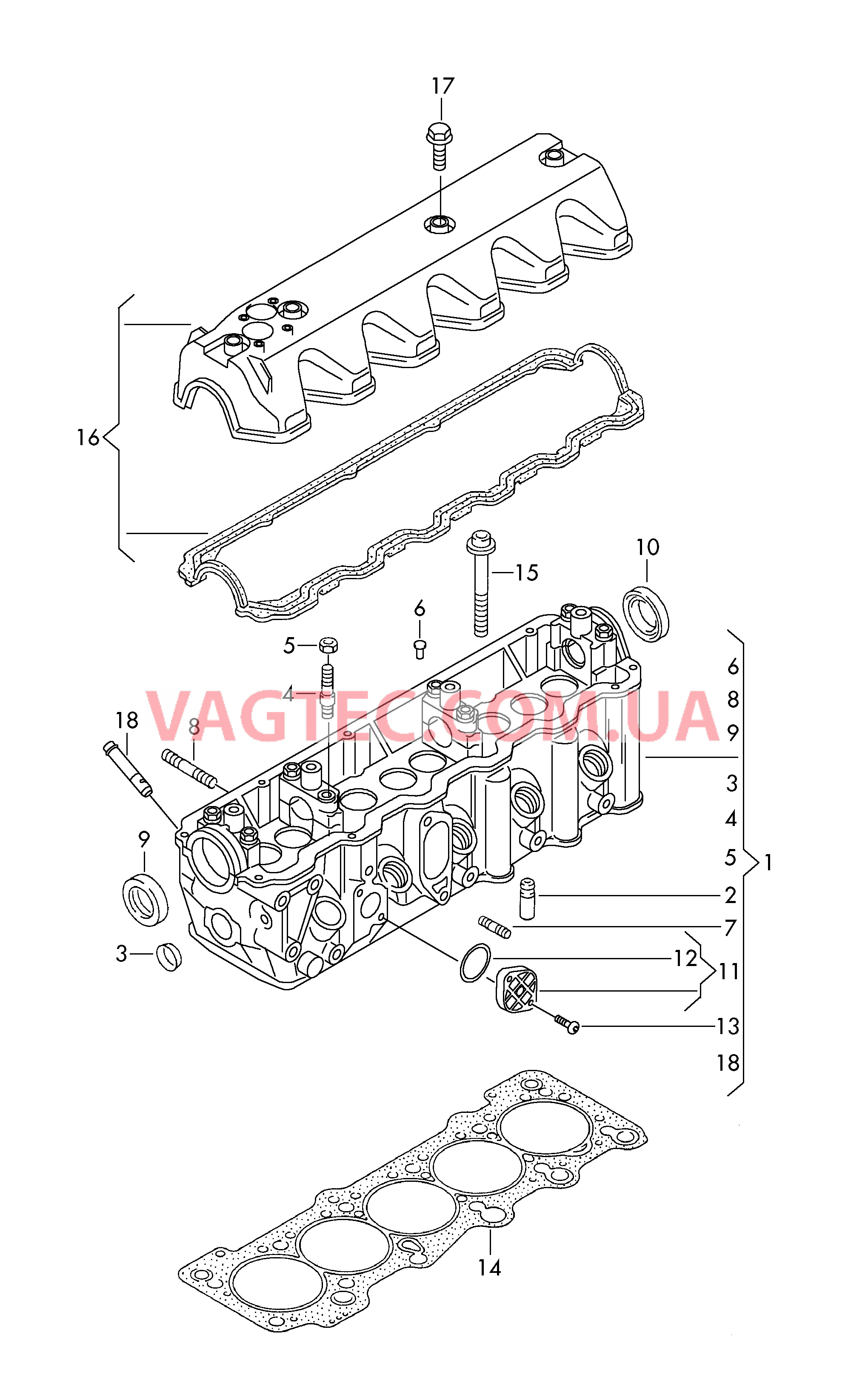 Головка блока цилиндров Крышка ГБЦ  для VOLKSWAGEN Crafter 2009