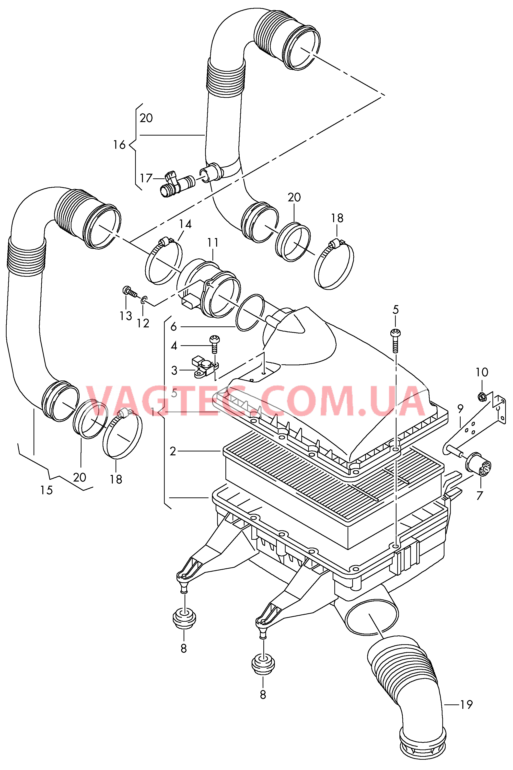 Воздушный фильтр  для VOLKSWAGEN Crafter 2007