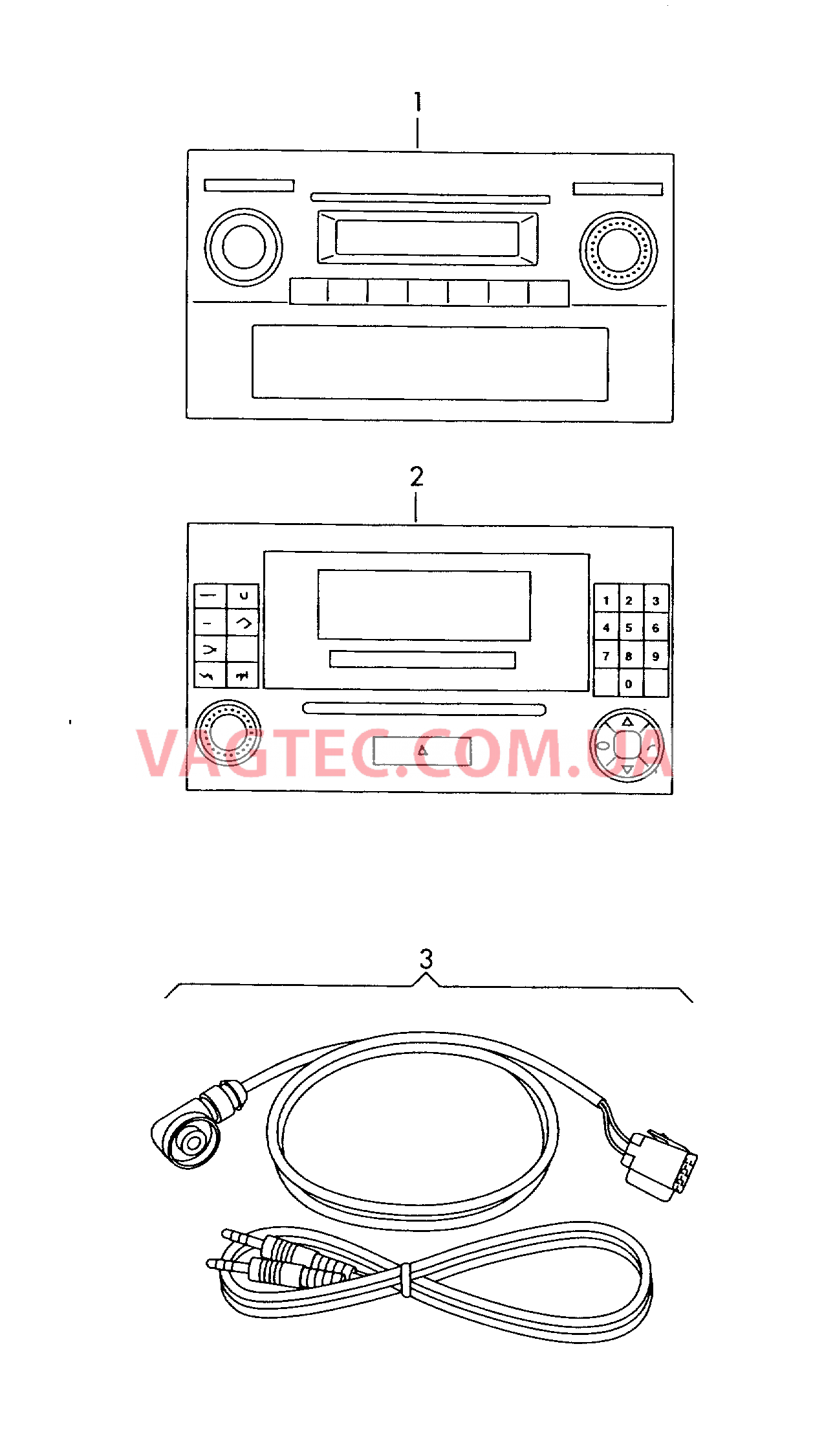 Оригинальные аксессуары Магнитола   для VOLKSWAGEN Crafter 2008