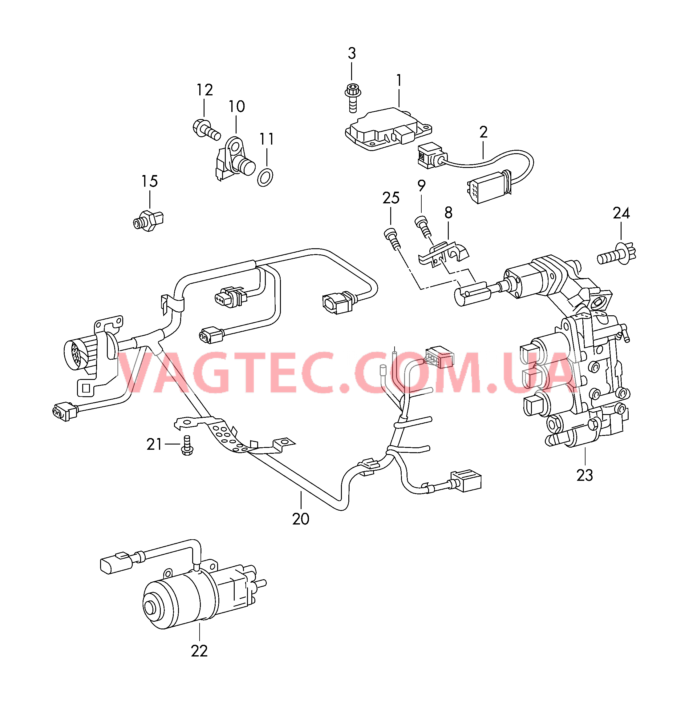 Электродетали для автоматизированной механической коробки передач  для VOLKSWAGEN Crafter 2012