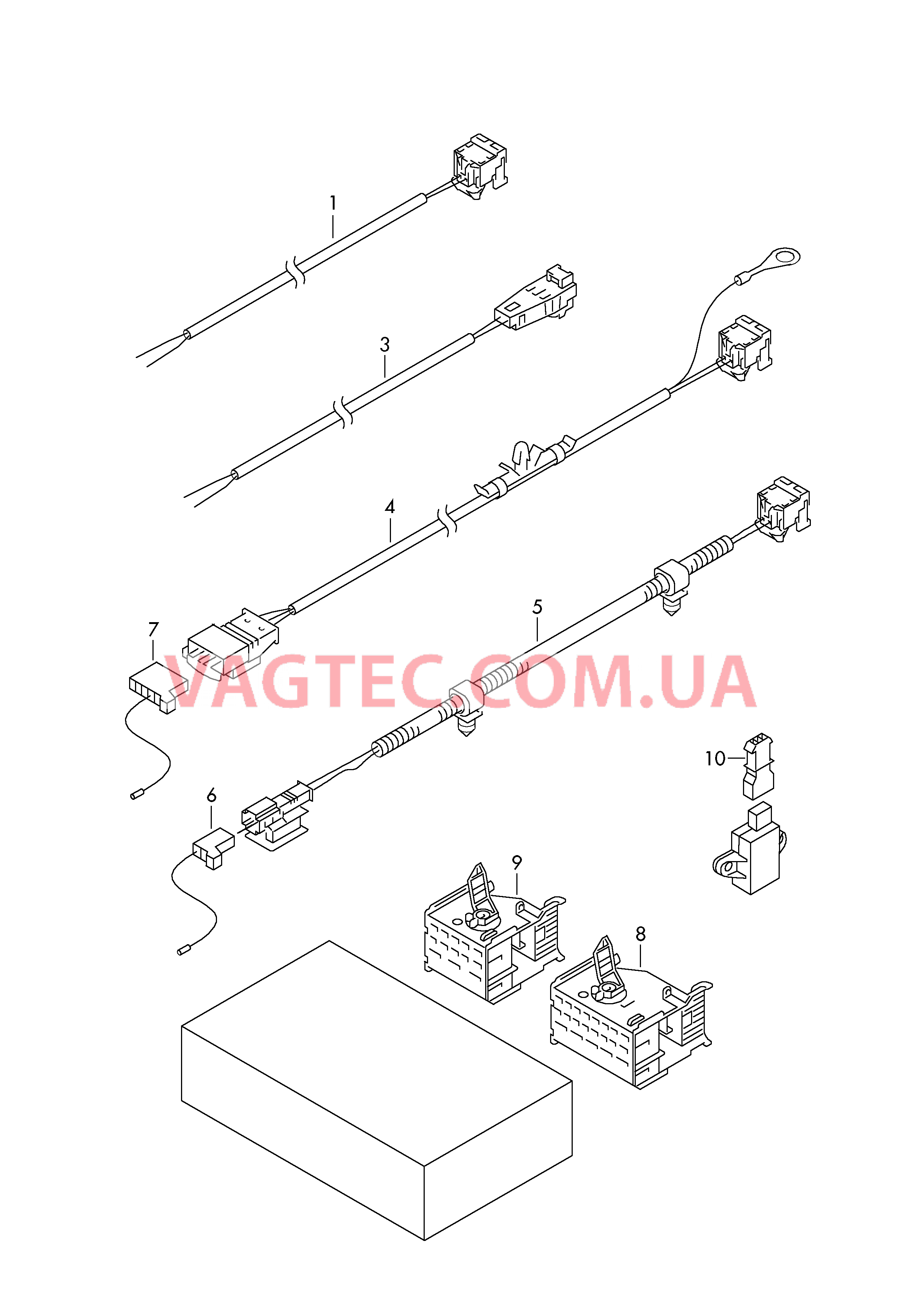 Комплект адаптерных кабелей подушки безопасности  для VOLKSWAGEN Crafter 2010