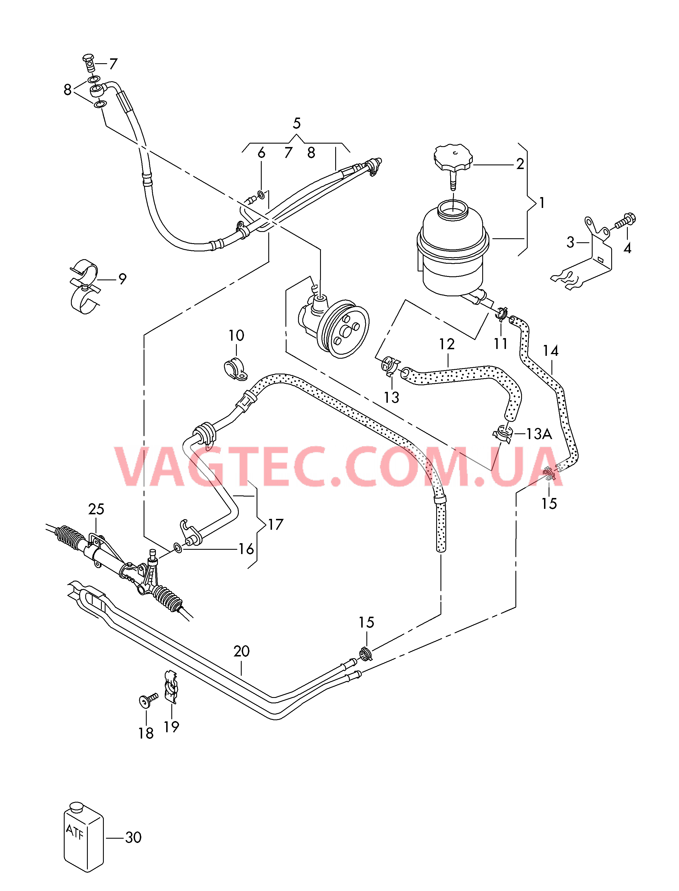 Масляный бачок с соединительными деталями, шлангами  для VOLKSWAGEN Crafter 2006