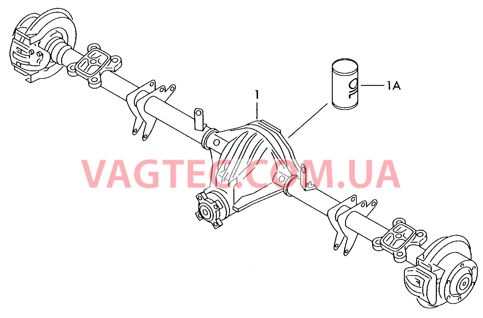 Задняя ось в сборе  для VOLKSWAGEN Crafter 2010