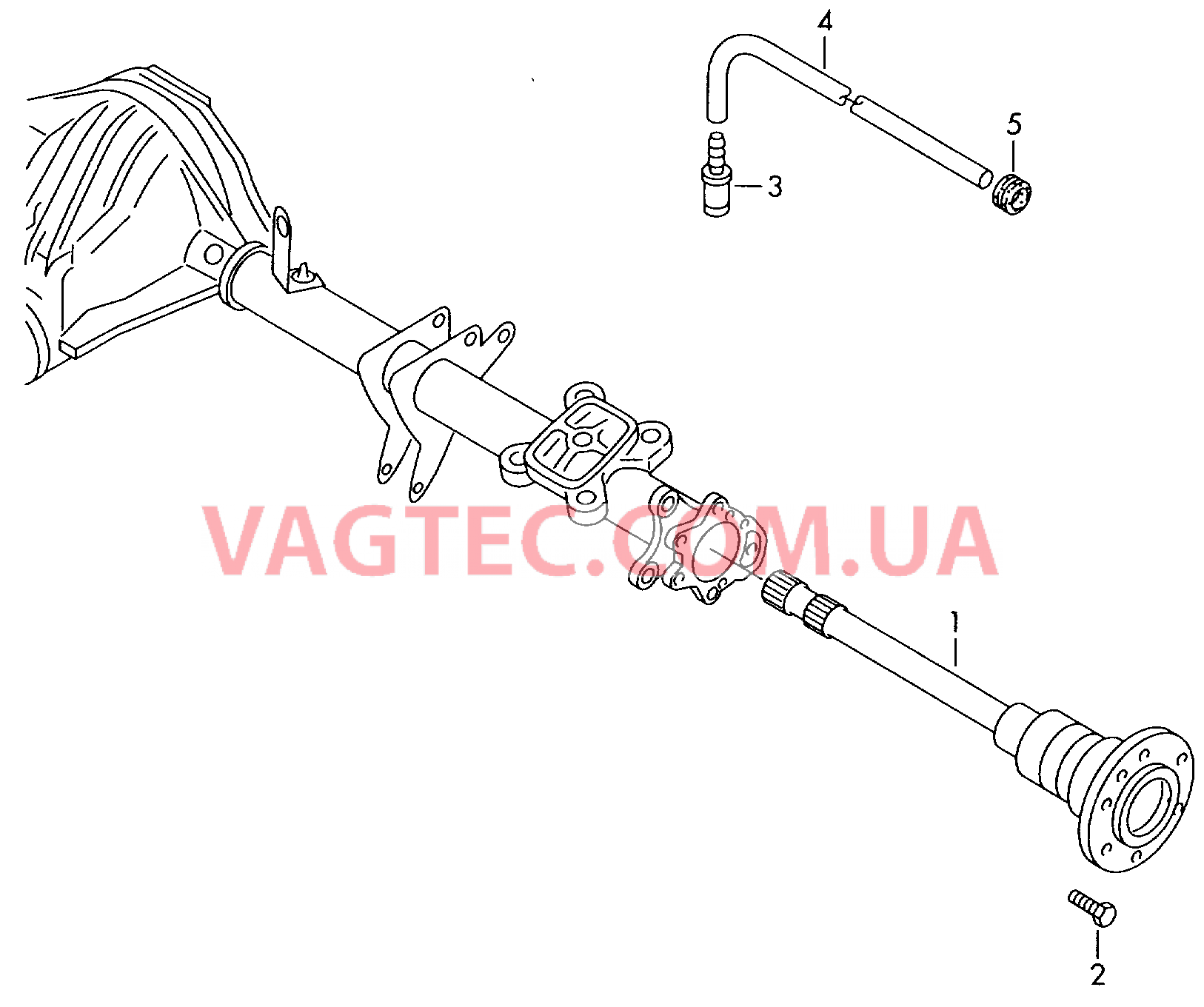 Полуось с подшипником Шланг для удаления воздуха  для VOLKSWAGEN Crafter 2007