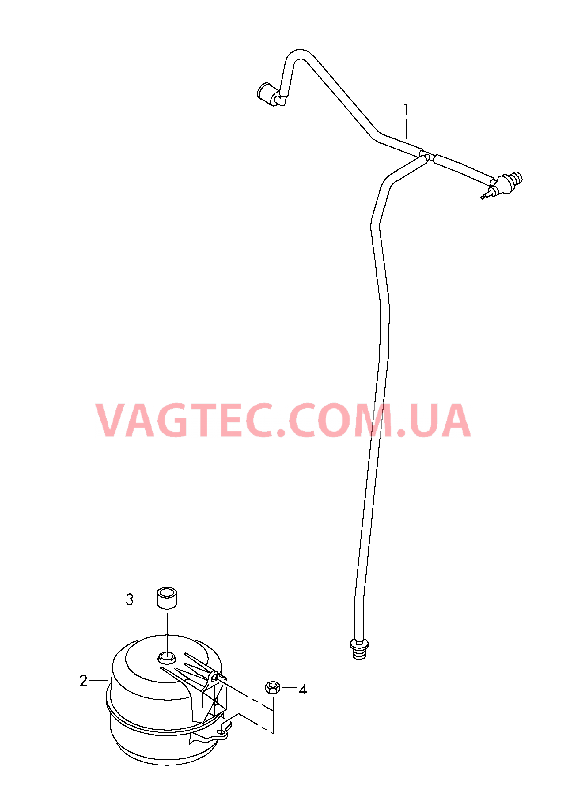 Вакуумные шланги для усилителя тормозного привода  Ресивер  для VOLKSWAGEN Crafter 2017