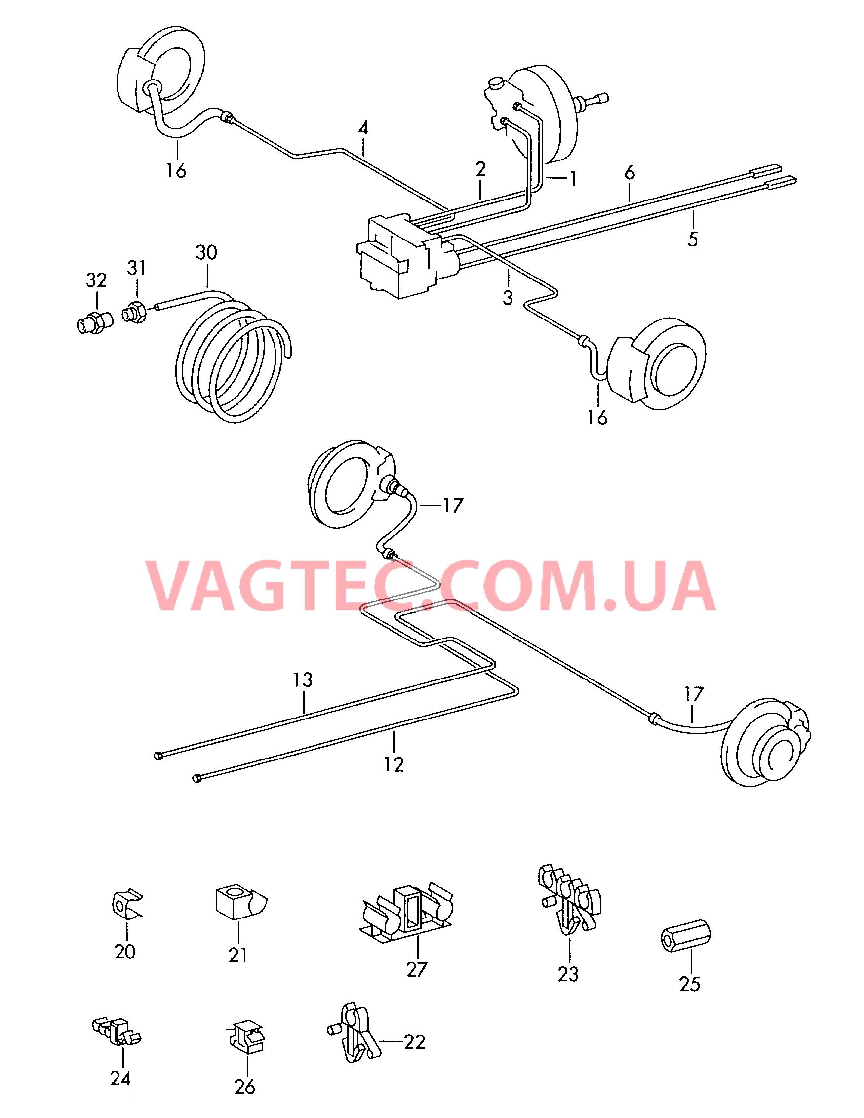 Тормозная трубка Тормозной шланг  для VOLKSWAGEN Crafter 2007