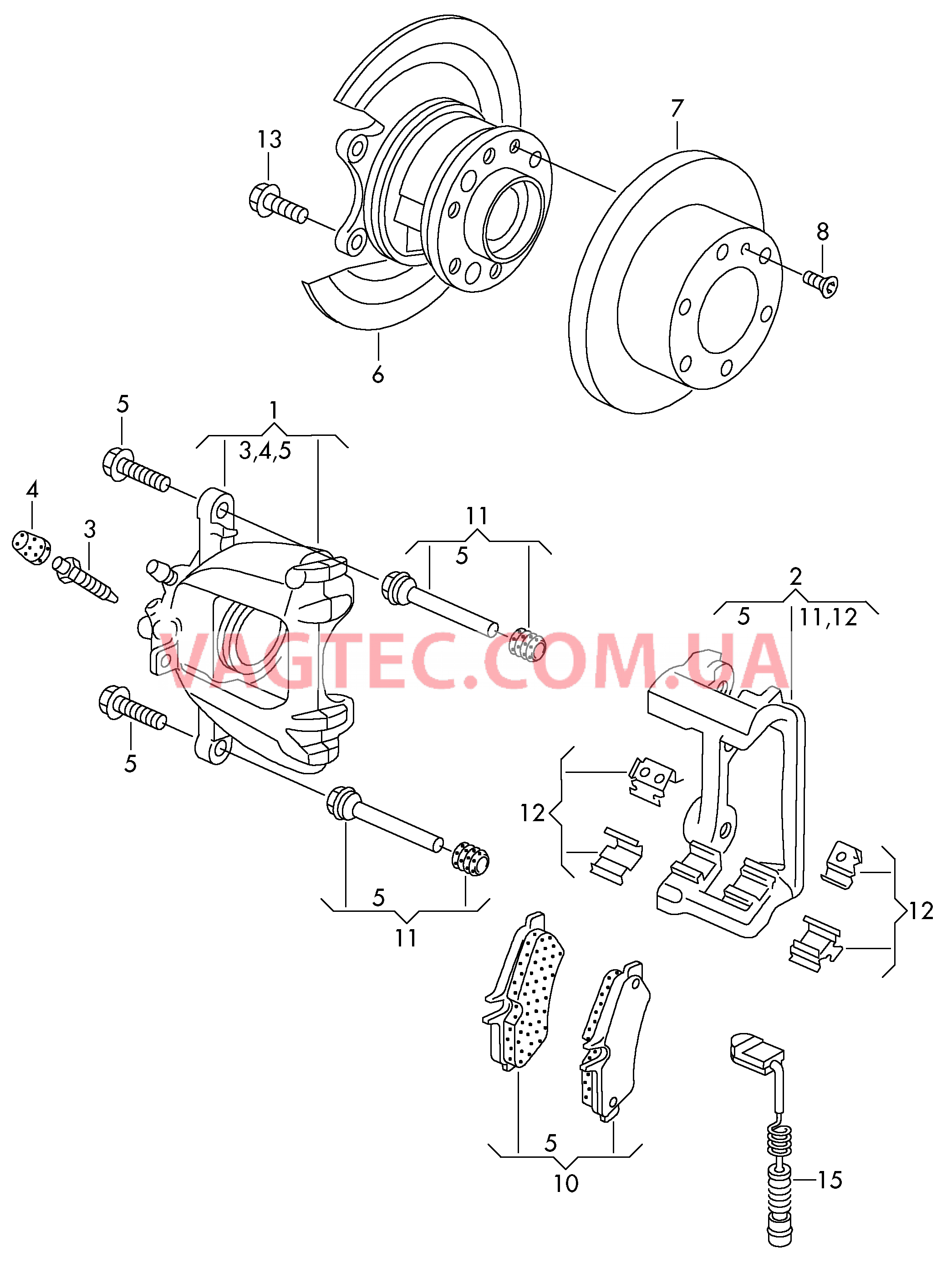 Дисковые тормоза  для VOLKSWAGEN Crafter 2006