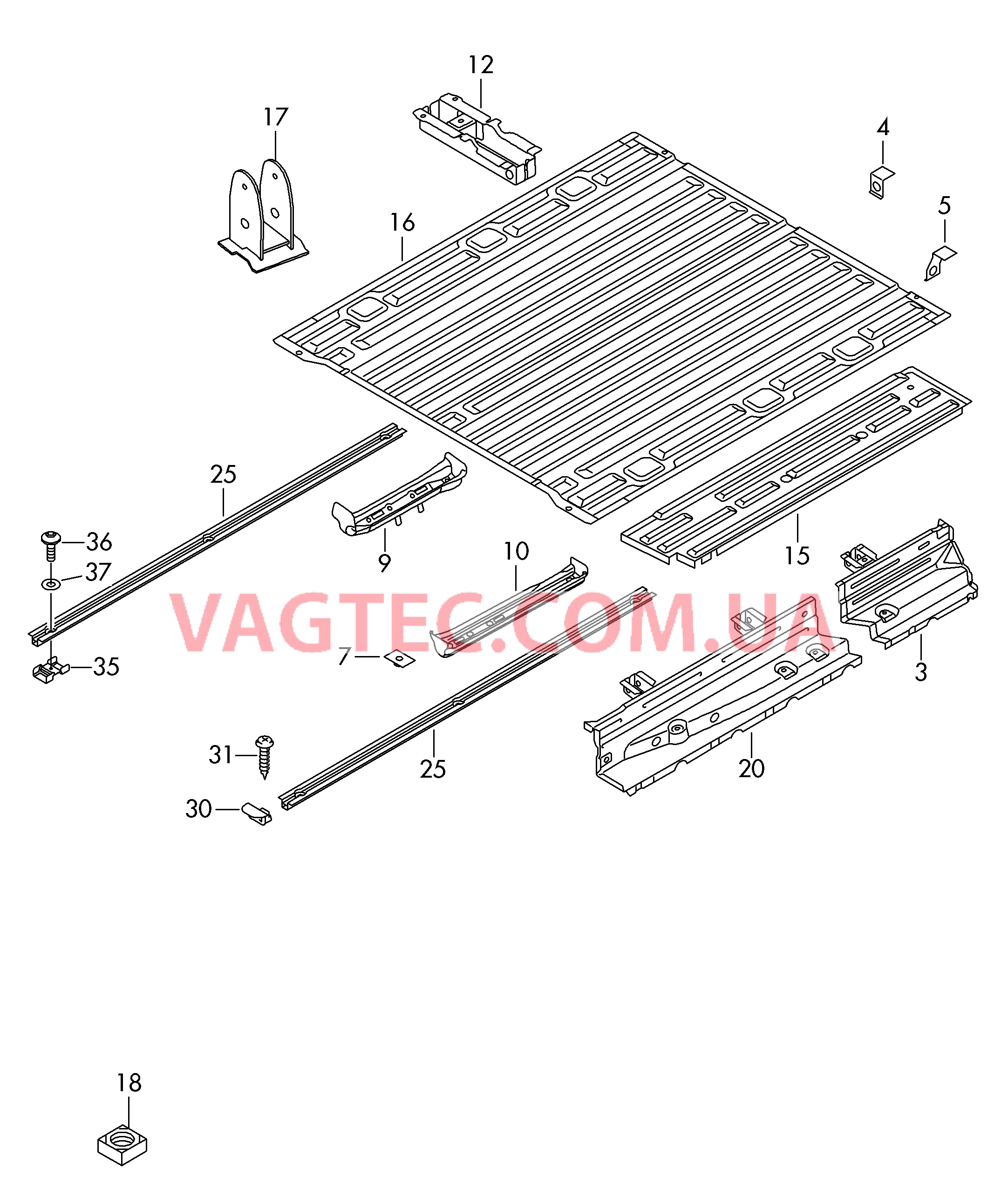 Детали нижней части кузова  для VOLKSWAGEN Crafter 2007