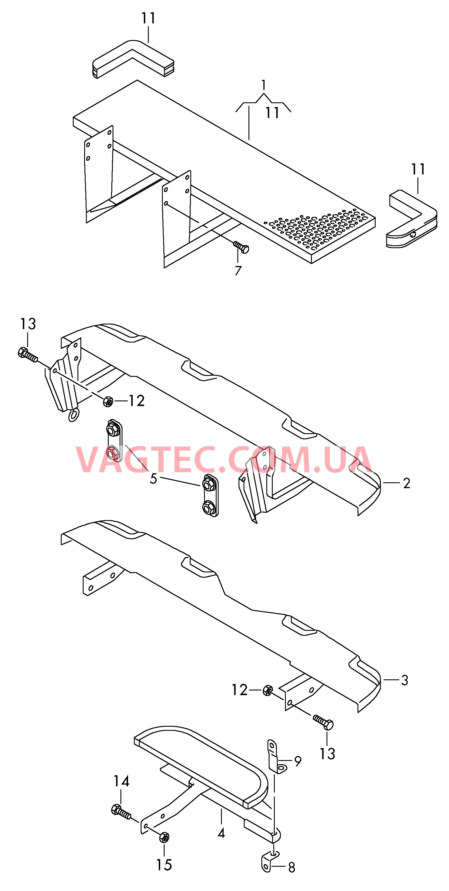 Подножка  для VOLKSWAGEN Crafter 2006