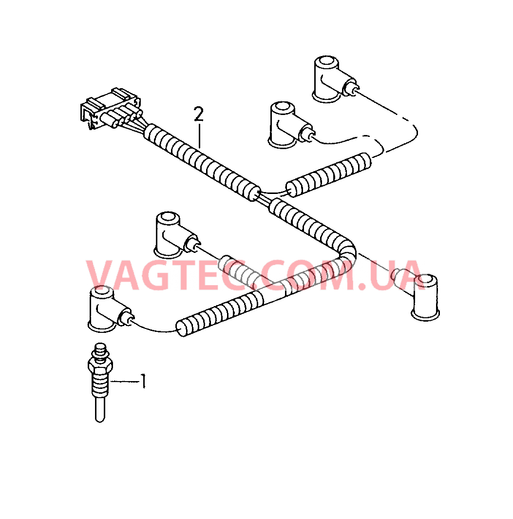 Cвеча накаливания Держатель свечей накаливания  для VOLKSWAGEN Crafter 2008