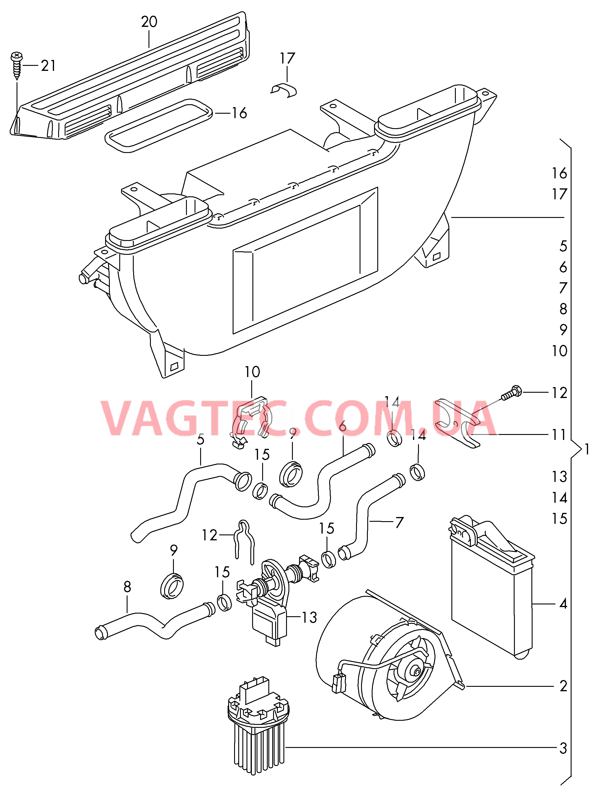 Дополнительный теплообменник  для VOLKSWAGEN Crafter 2016