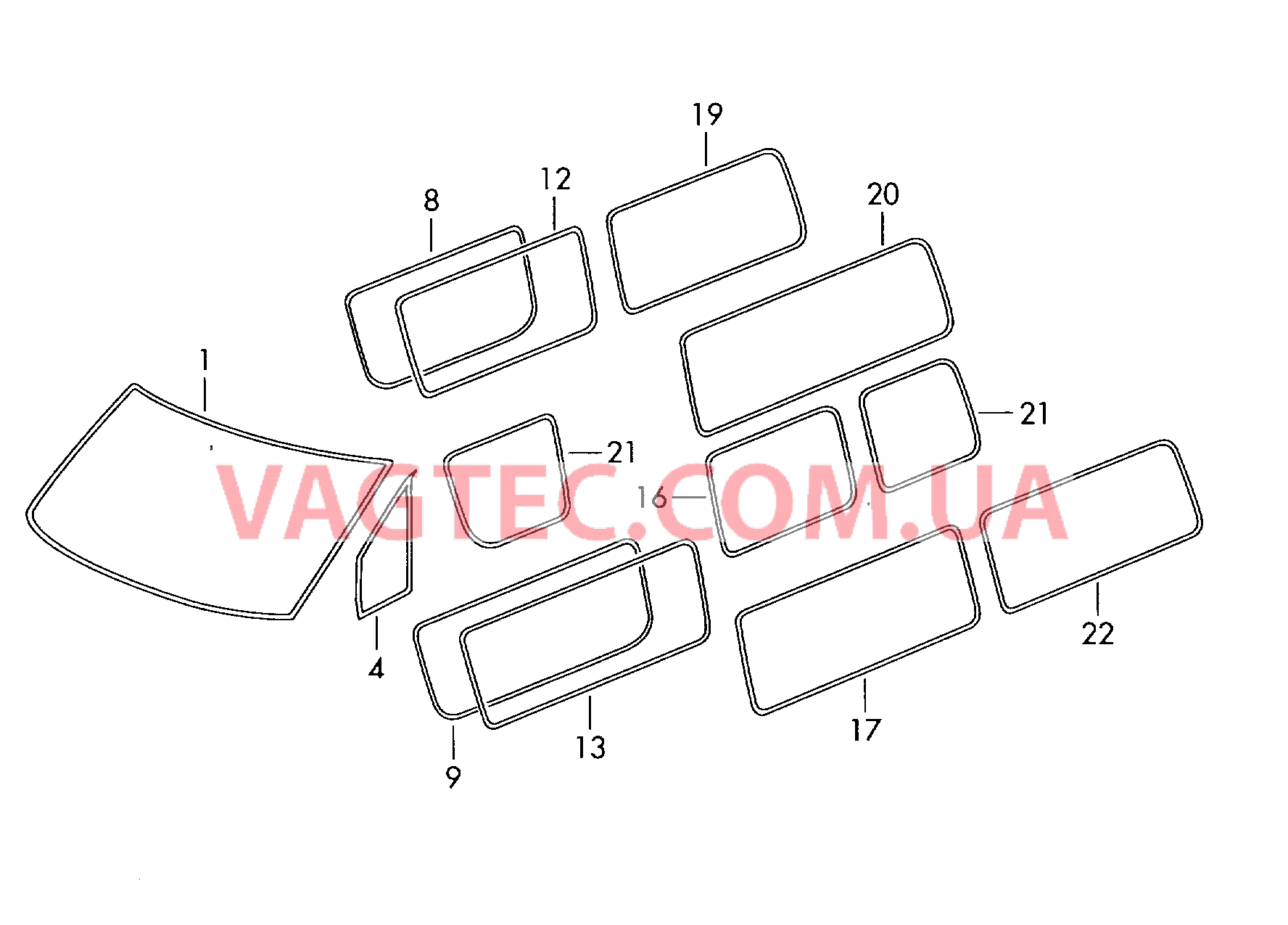 Уплотнительная рамка  для VOLKSWAGEN Crafter 2012