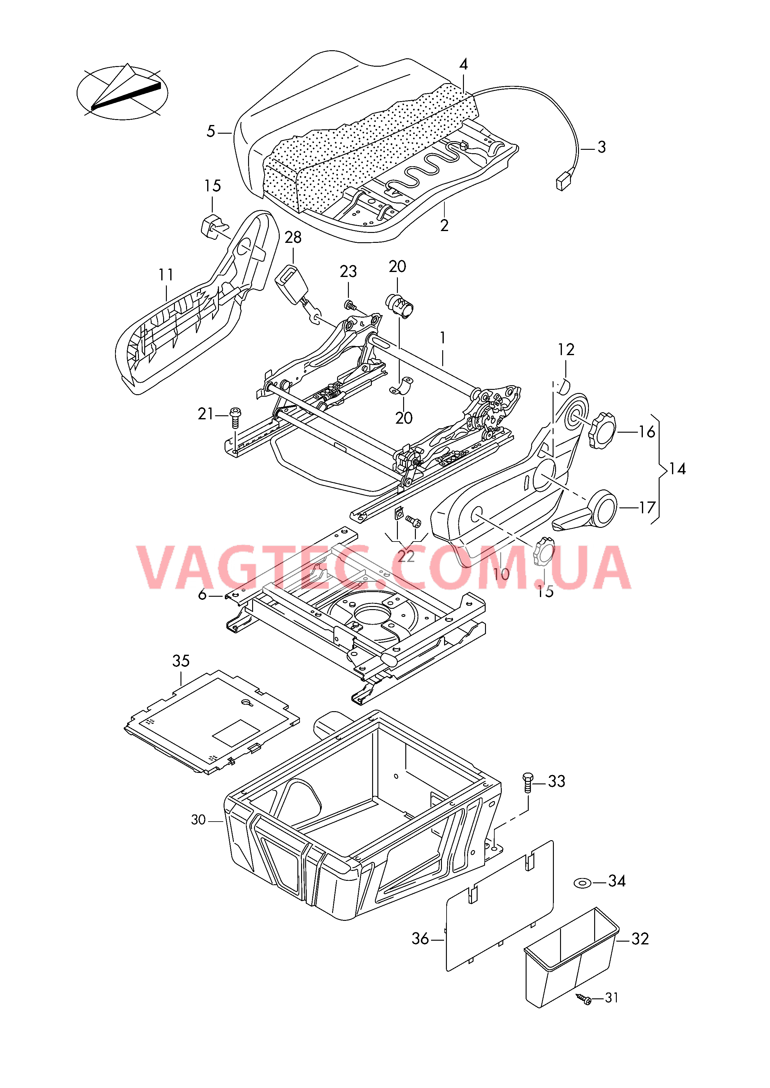 Сиденье  для VOLKSWAGEN Crafter 2012