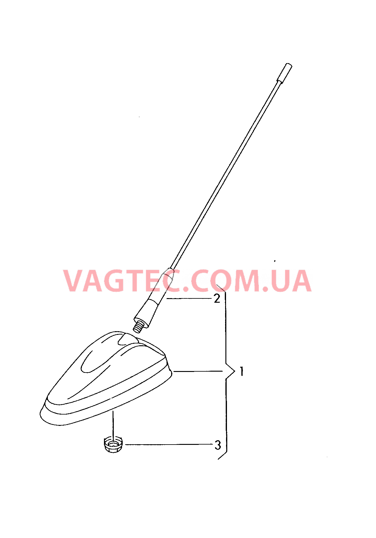 Антенна для крыши Антенна Модуль BLUETOOTH для навигационной системы  Антенный разветвитель  для VOLKSWAGEN Crafter 2010