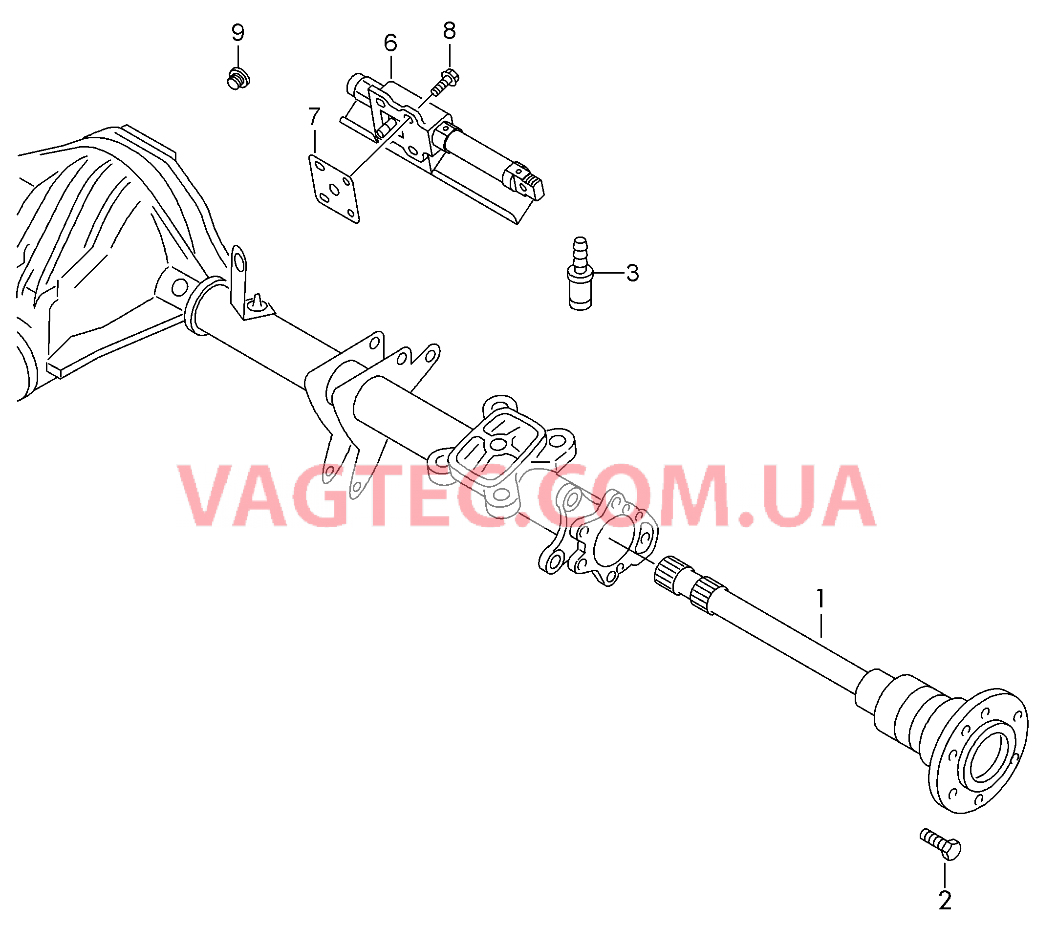 Вал привода задних колес Ступица *однозначный поиск по данным а/м невозможен  для VOLKSWAGEN Crafter 2017