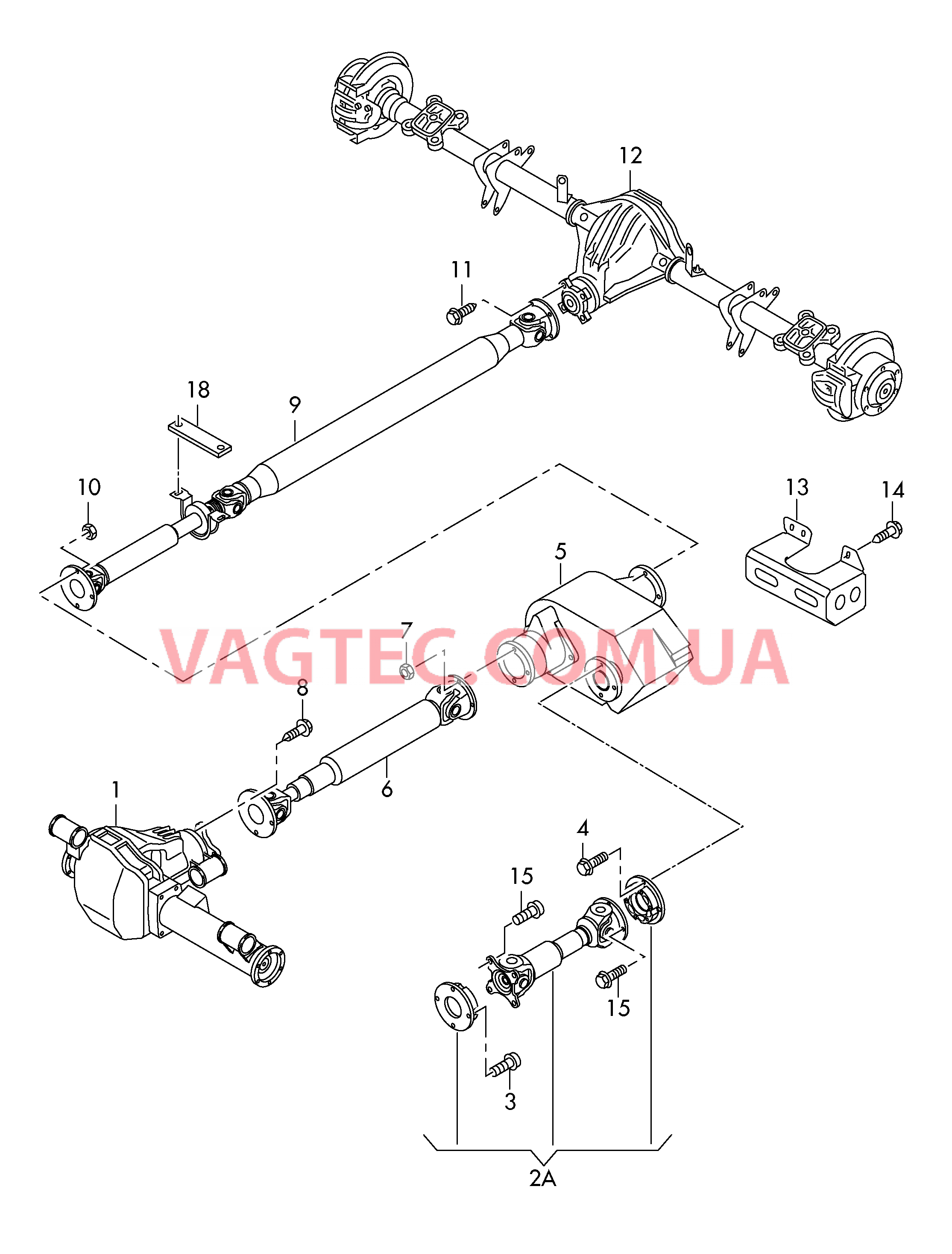 Карданный вал *однозначный поиск по данным а/м невозможен  для VOLKSWAGEN Crafter 2014